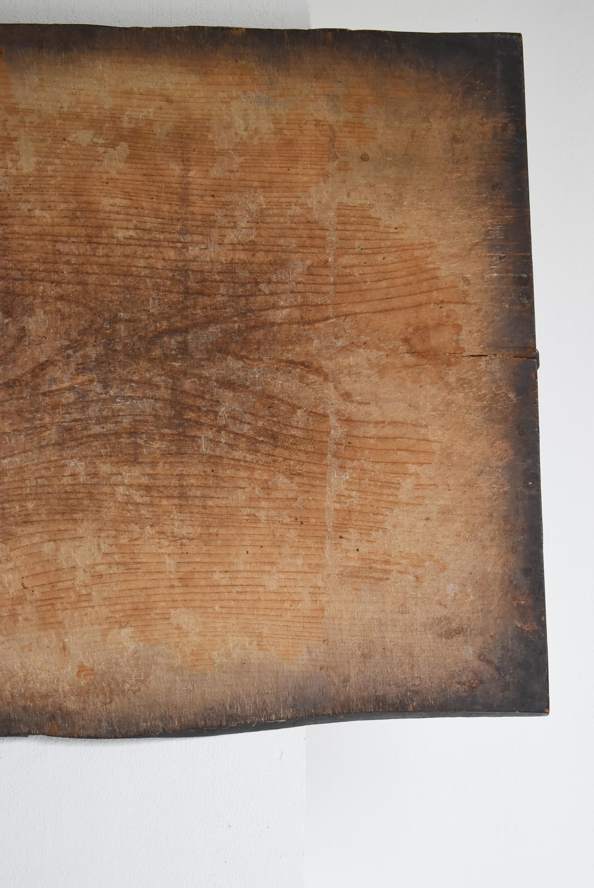 Meiji Japanese Antique Wabi-Sabi Wooden board 