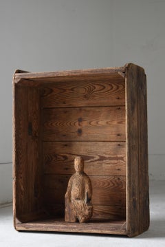 Japanese Antique Wabi-Sabi Wooden Box 1860s-1900s / Display Rack Display Stand