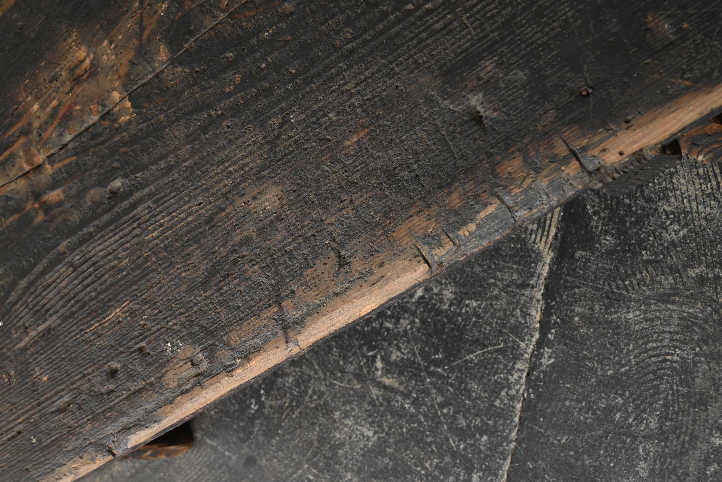 Japanischer antiker Wabi-Sabi Holztisch / 1800er / Beistelltisch 4