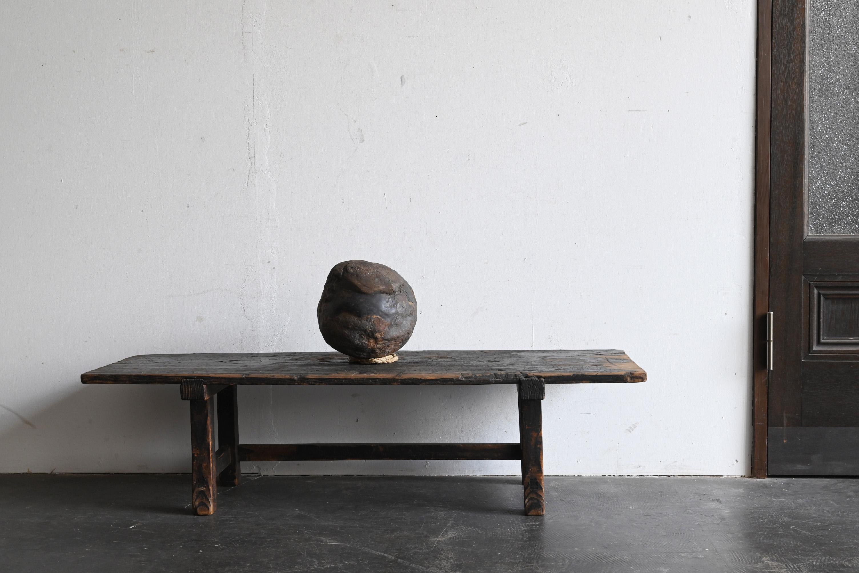 Japanischer antiker Wabi-Sabi Holztisch / 1800er / Beistelltisch 12