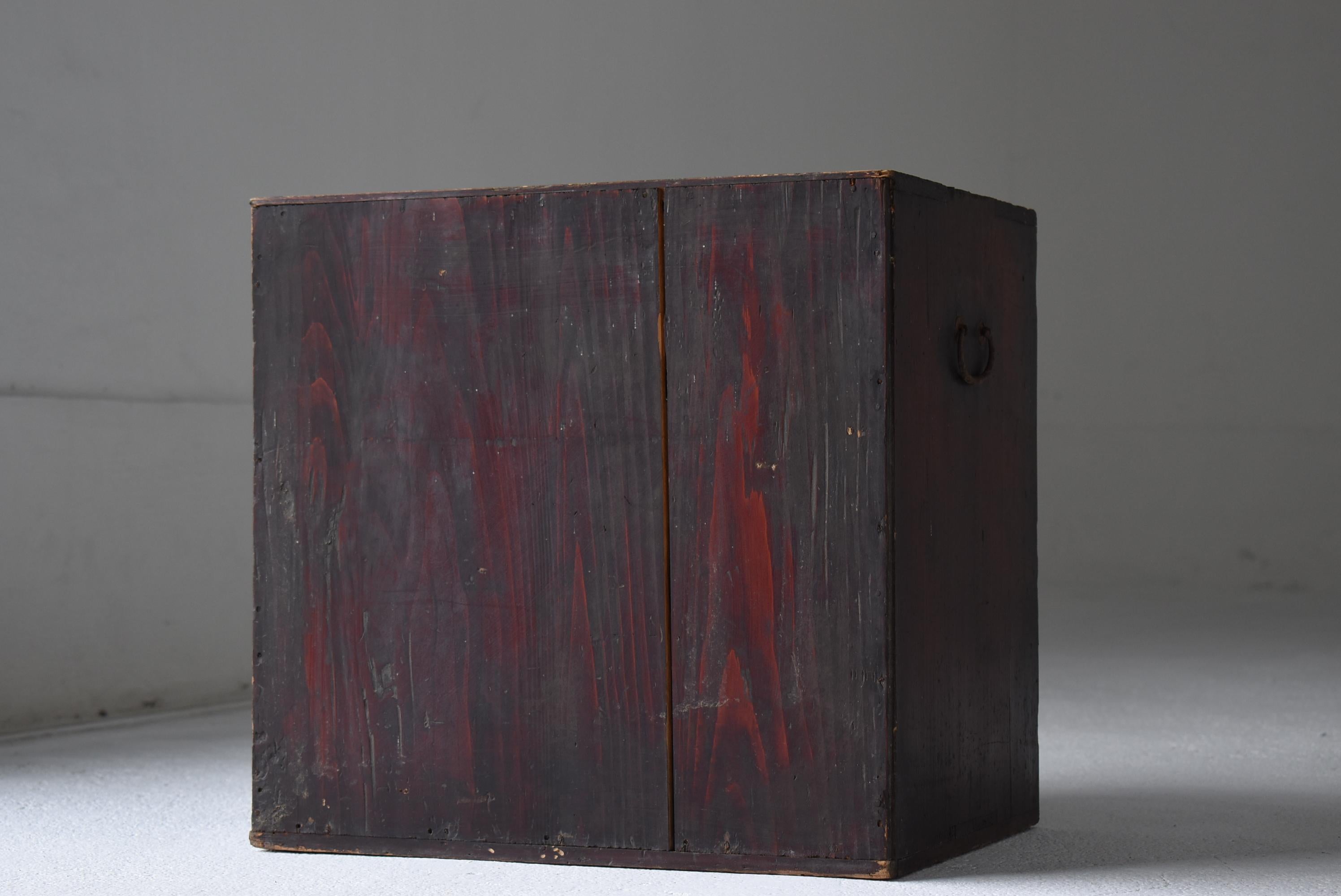 Cajón Pequeño Japonés Antiguo Wabisabi Años 1860-1900 / Tansu 5