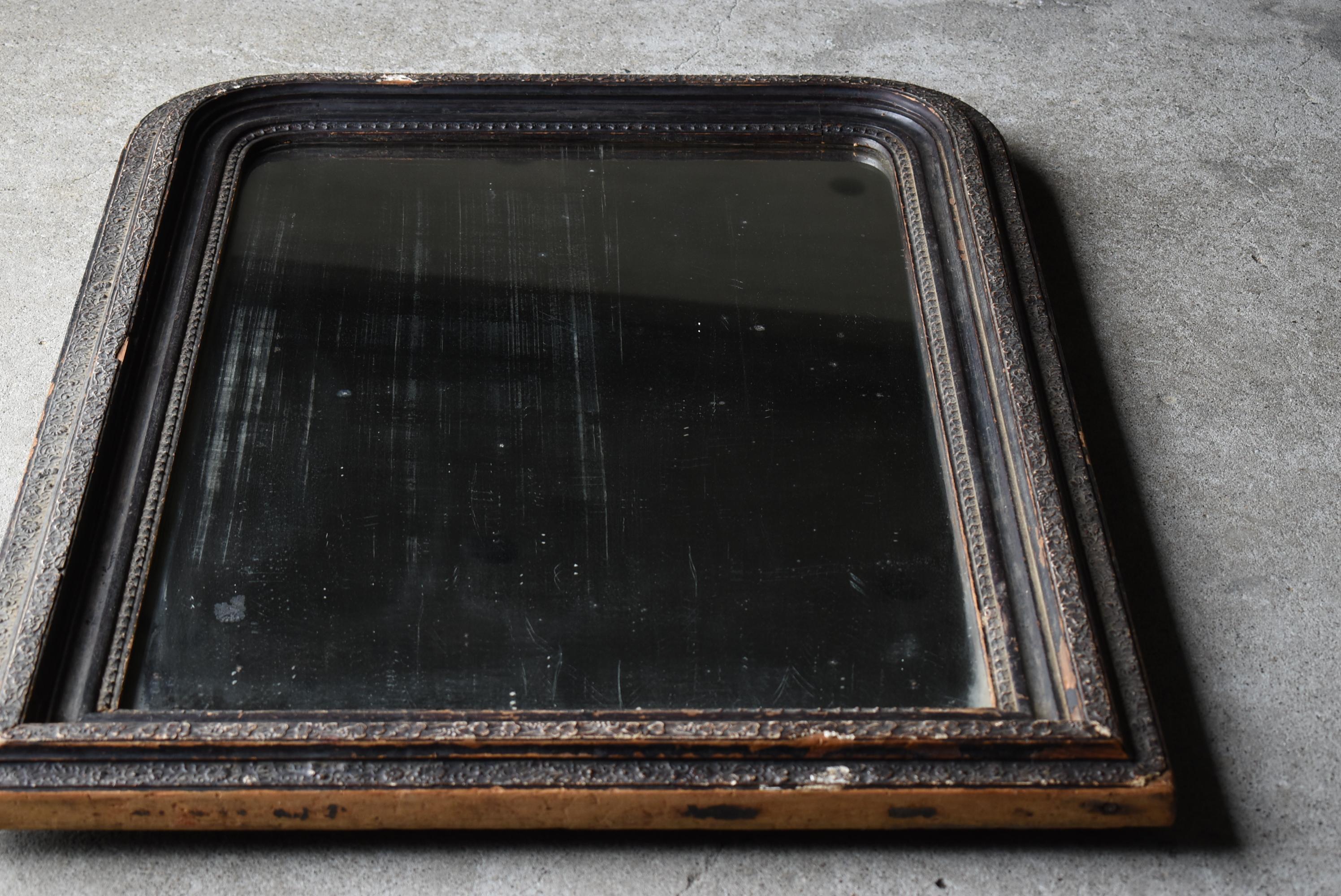 Japanese Antique Wall Mirror 1860s-1920s / Wabi Sabi 7
