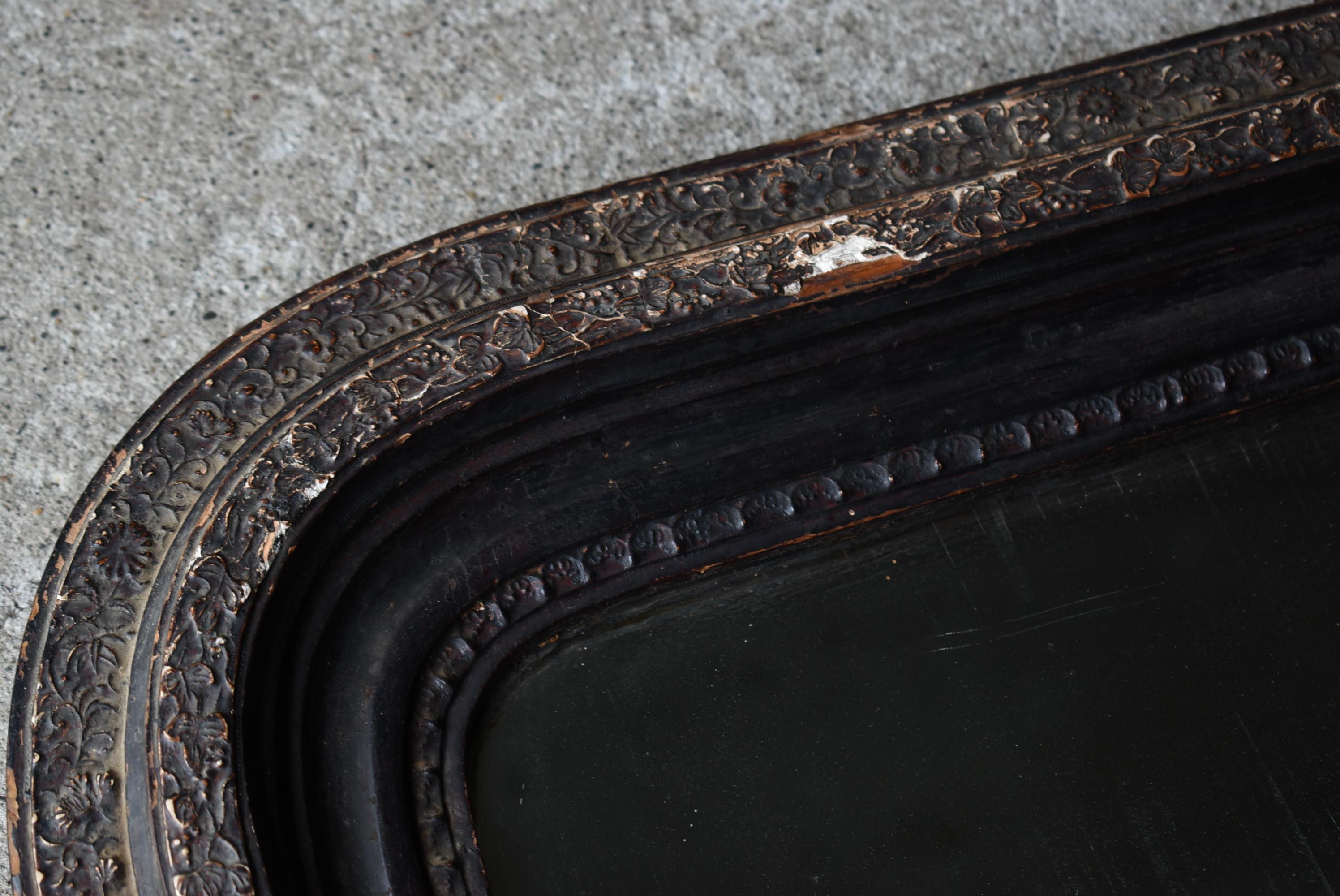 Japanese Antique Wall Mirror 1860s-1920s / Wabi Sabi 8