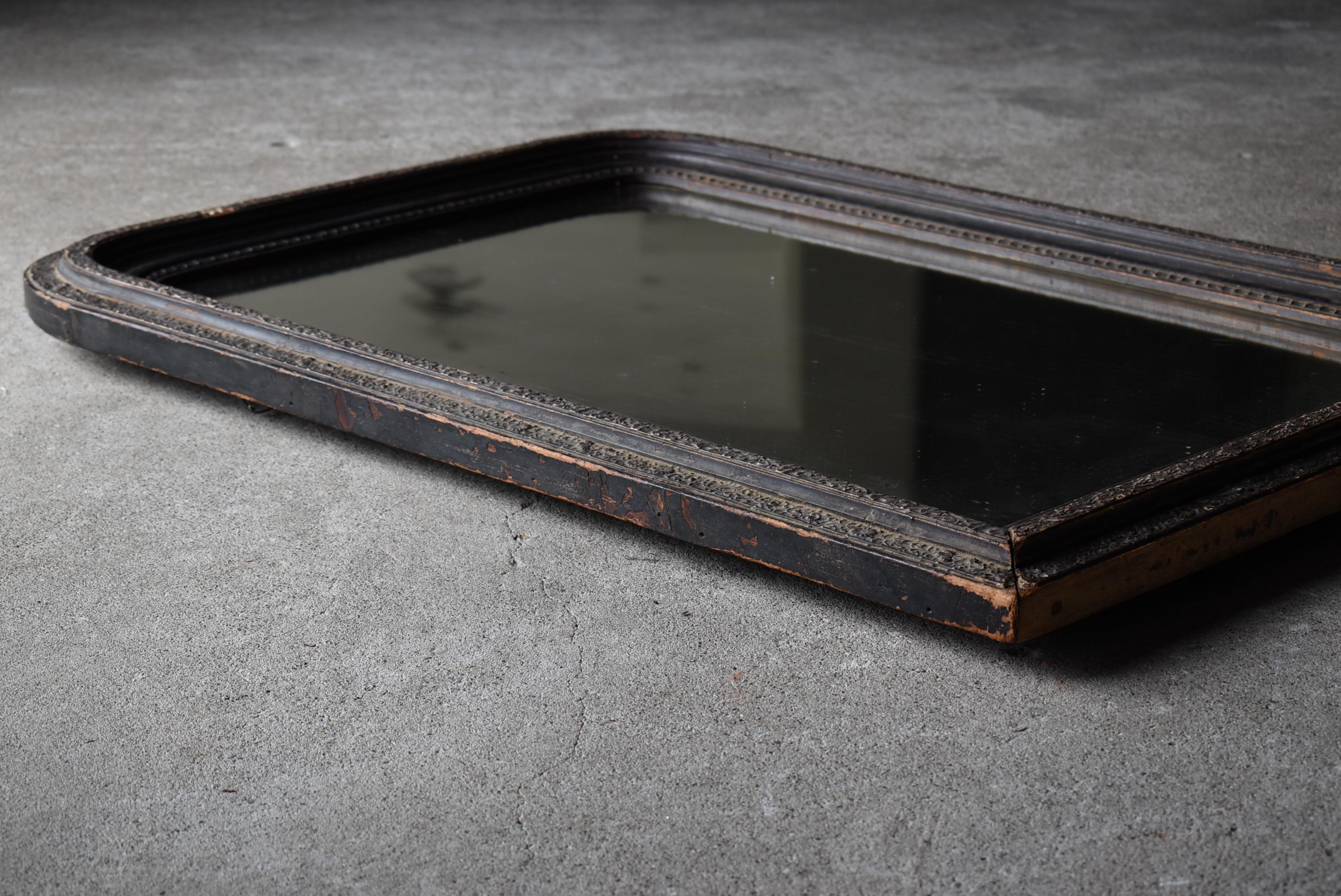 Japanese Antique Wall Mirror 1860s-1920s / Wabi Sabi 11