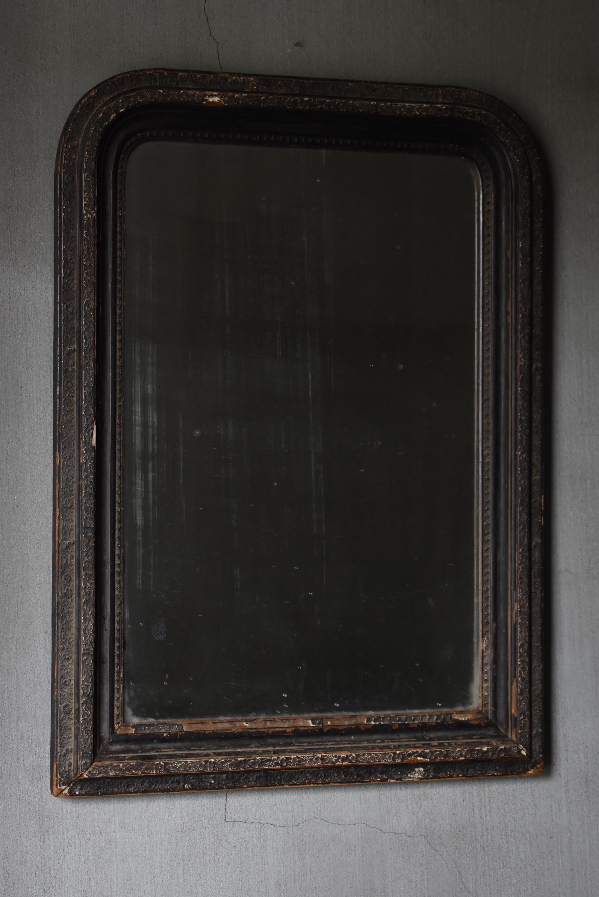 Meiji Japanese Antique Wall Mirror 1860s-1920s / Wabi Sabi