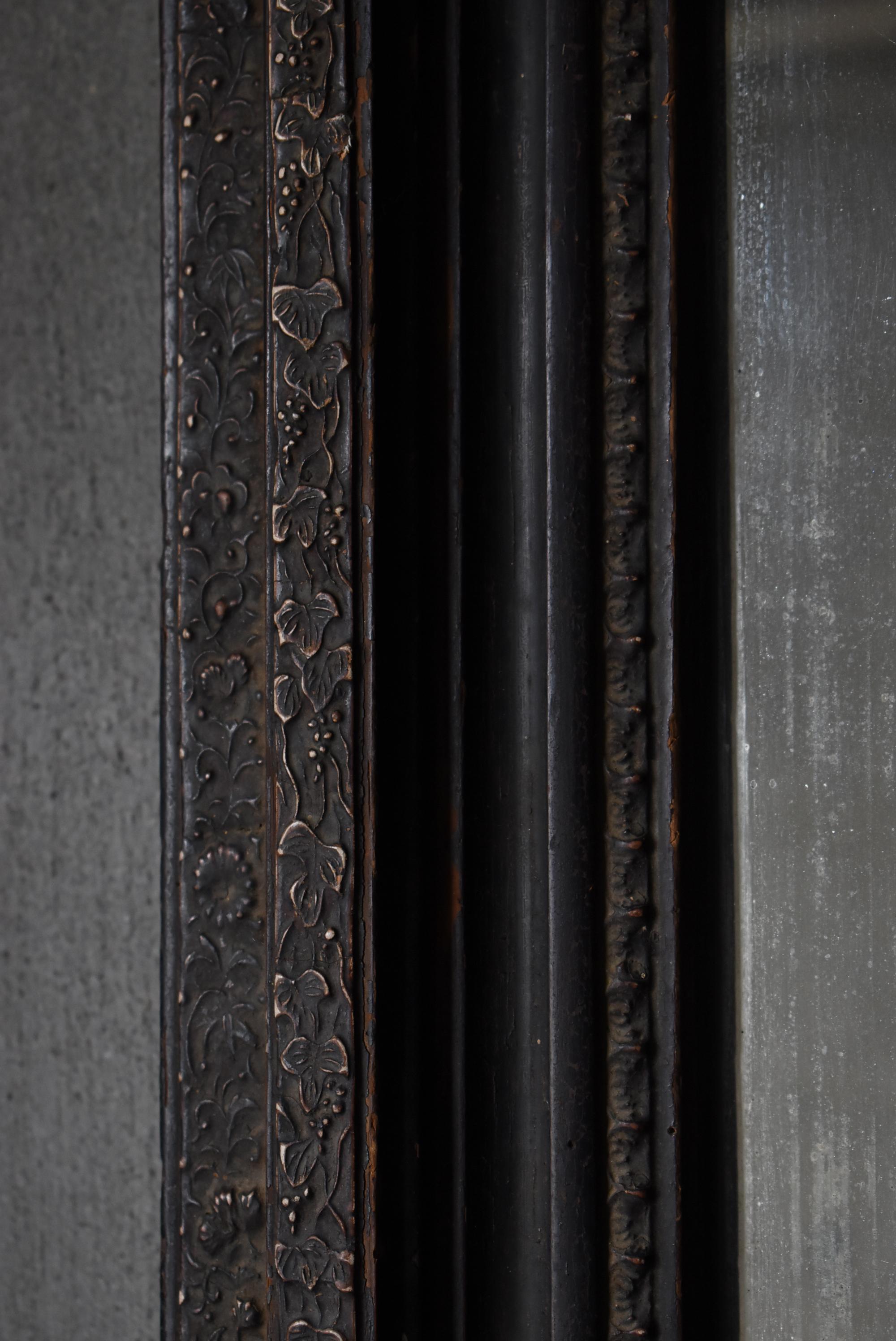 Japanese Antique Wall Mirror 1860s-1920s / Wabi Sabi 2