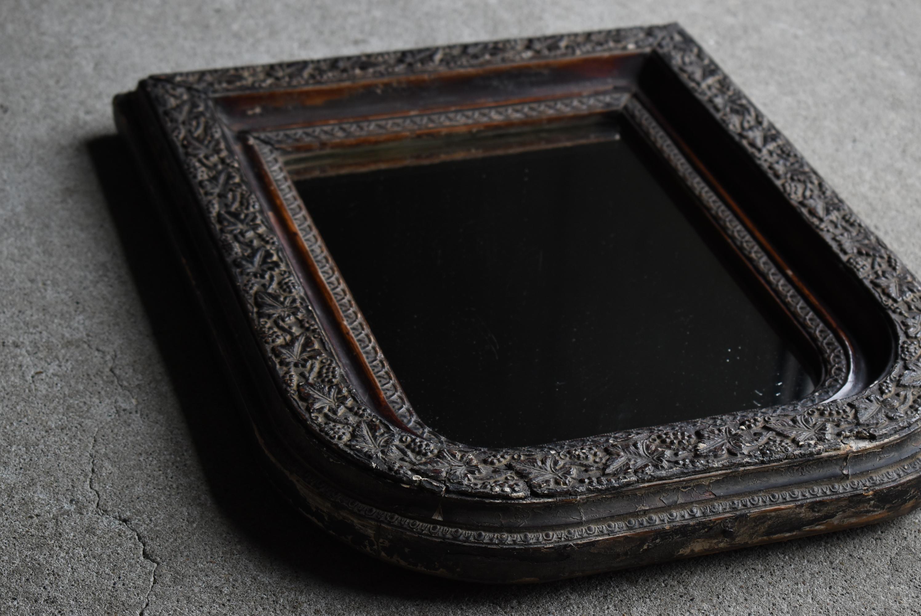 Japanese Antique Wall Mirror 1860s-1920s / Wabisabi 5