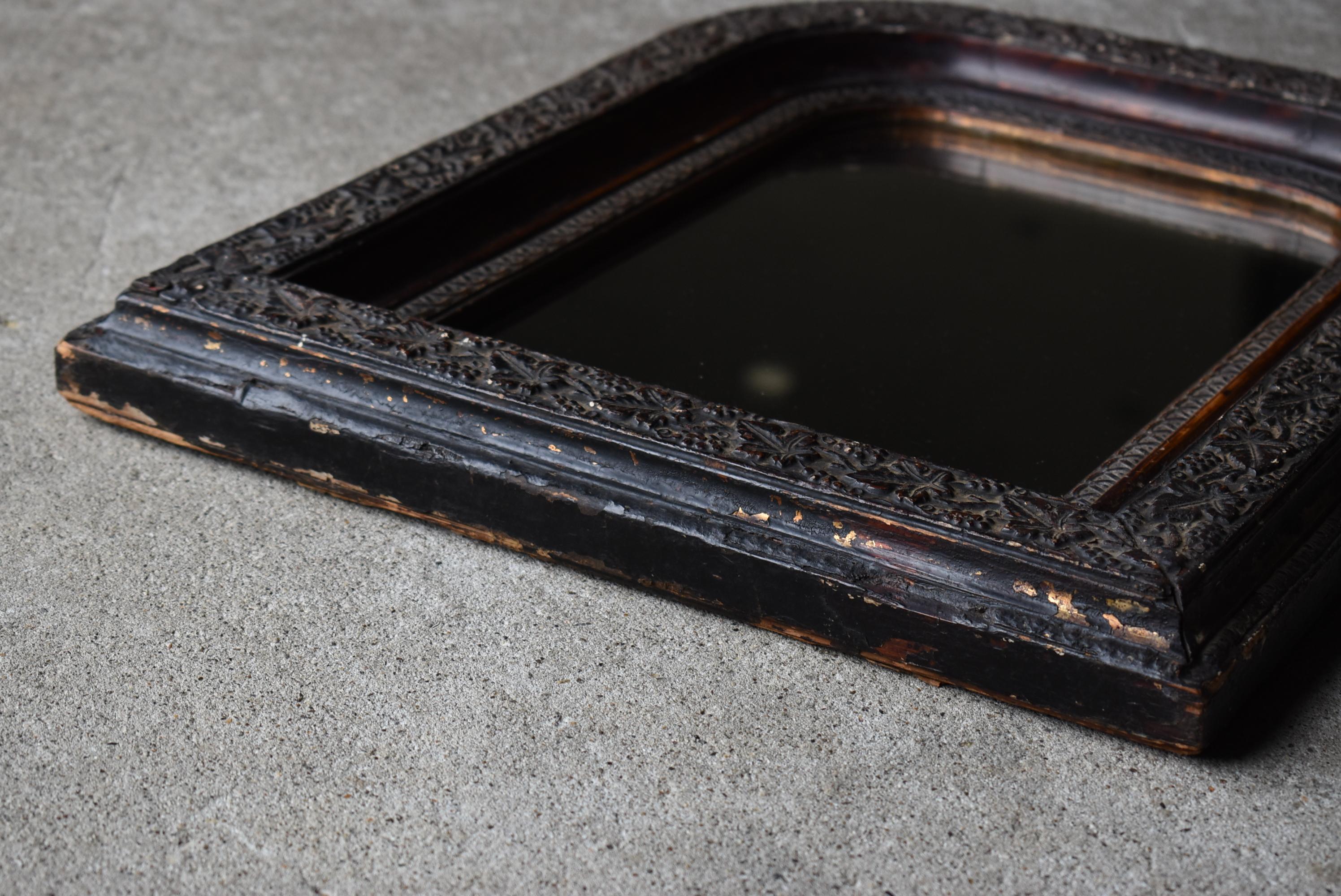 Japanese Antique Wall Mirror 1860s-1920s / Wabisabi 6