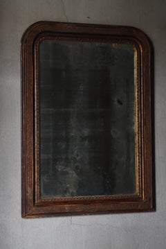 Miroir mural japonais ancien des années 1860 à 1920 / Wabisabi