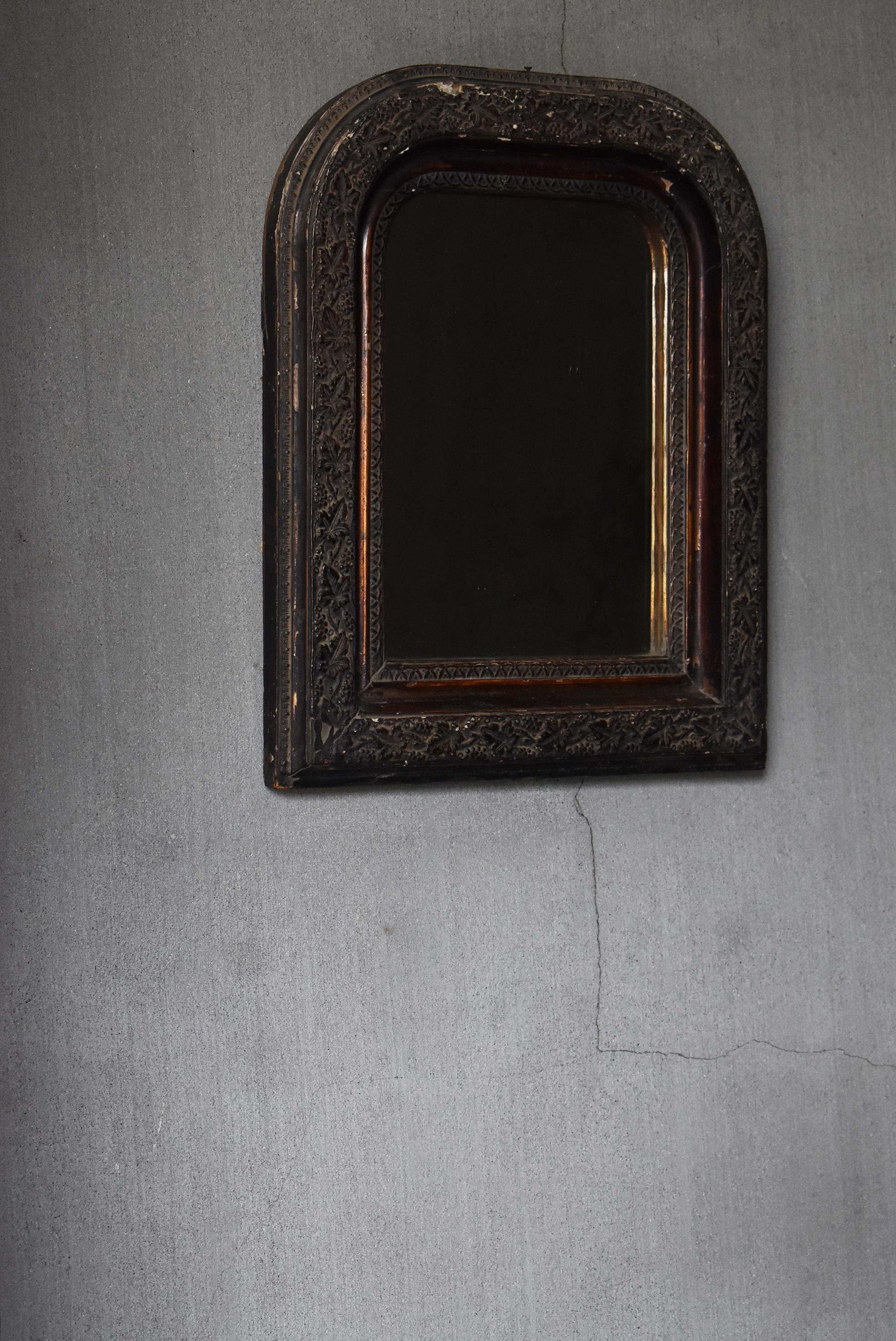 Meiji Japanese Antique Wall Mirror 1860s-1920s / Wabisabi
