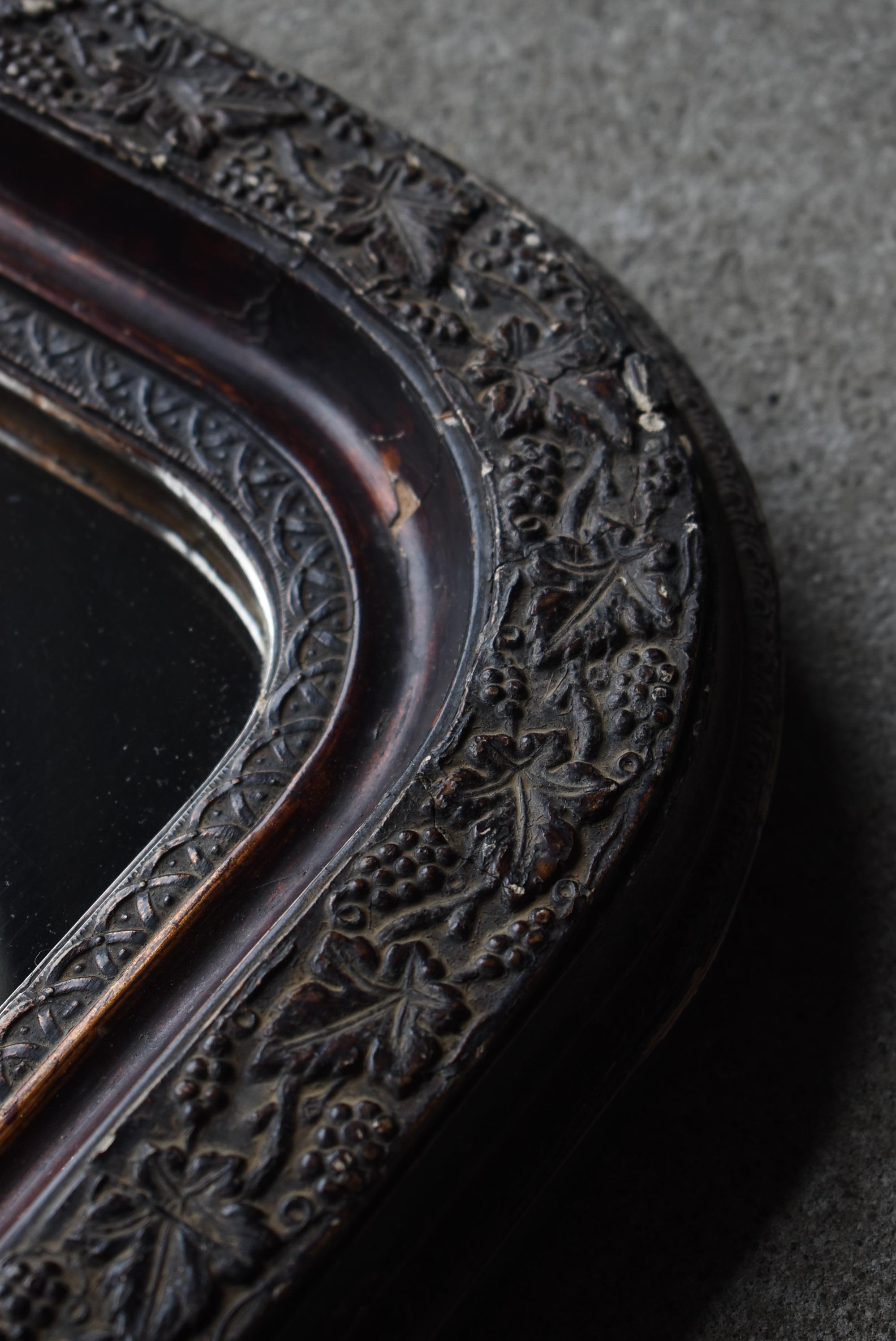 Japanese Antique Wall Mirror 1860s-1920s / Wabisabi 3