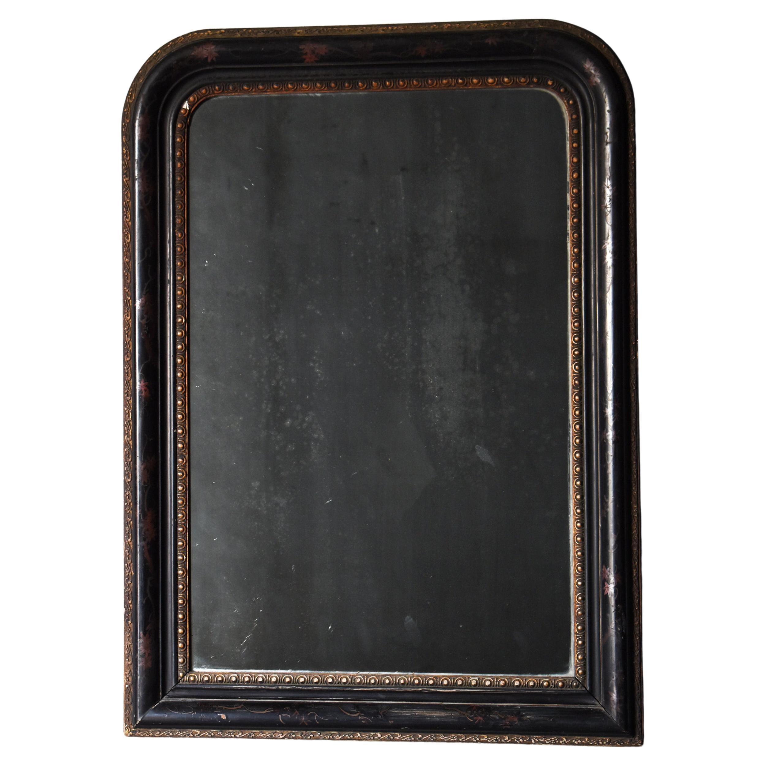 Japanese Antique Wall Mirror 1900s-1920s / Wabi Sabi