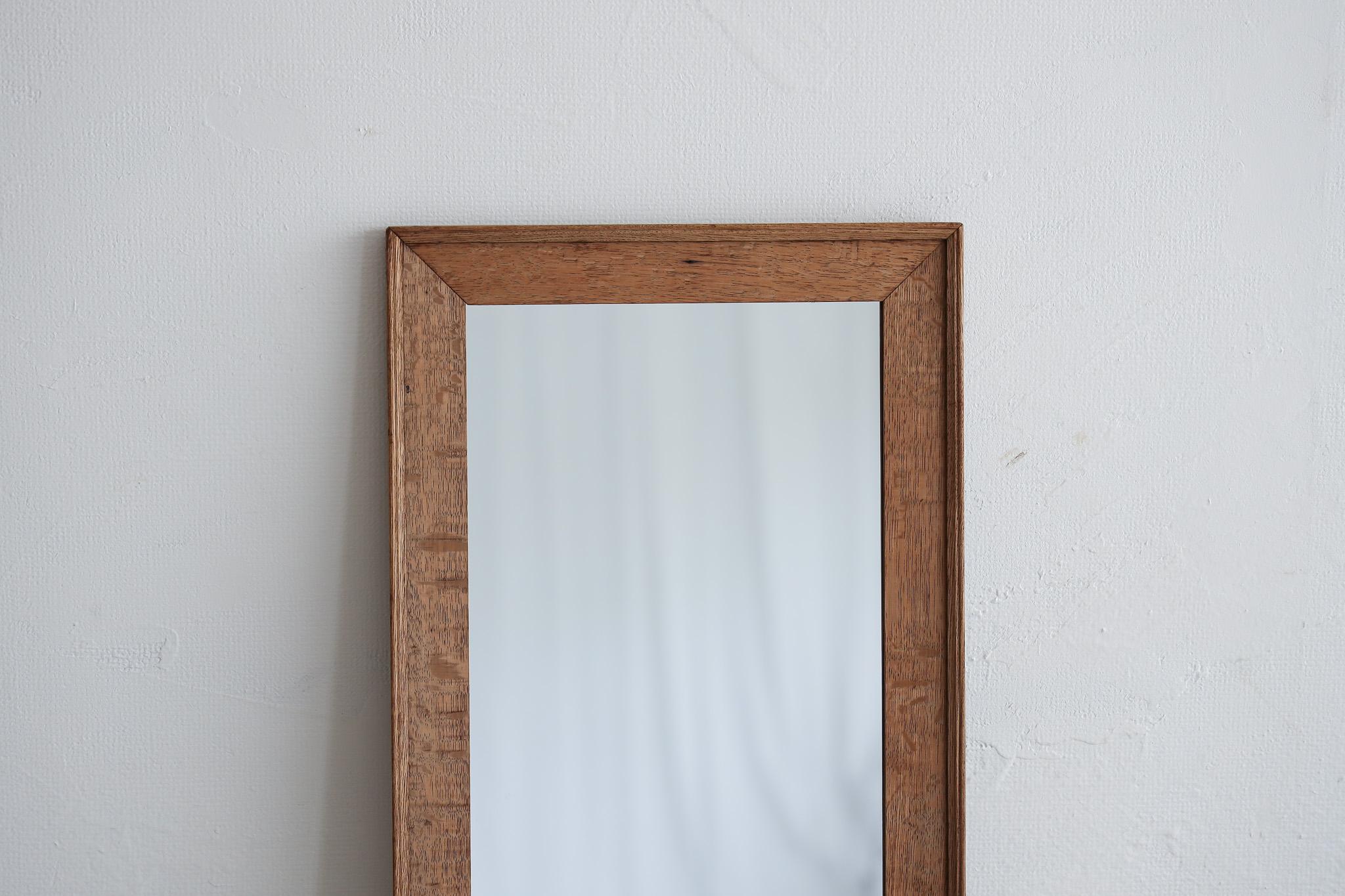 Taisho Japanese Antique Wall Mirror, Japandi For Sale