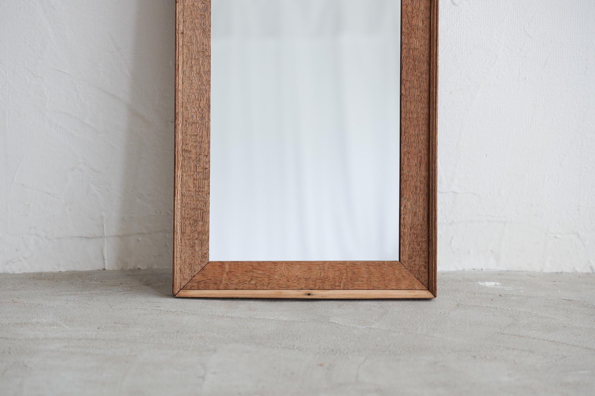 Hand-Crafted Japanese Antique Wall Mirror, Japandi For Sale