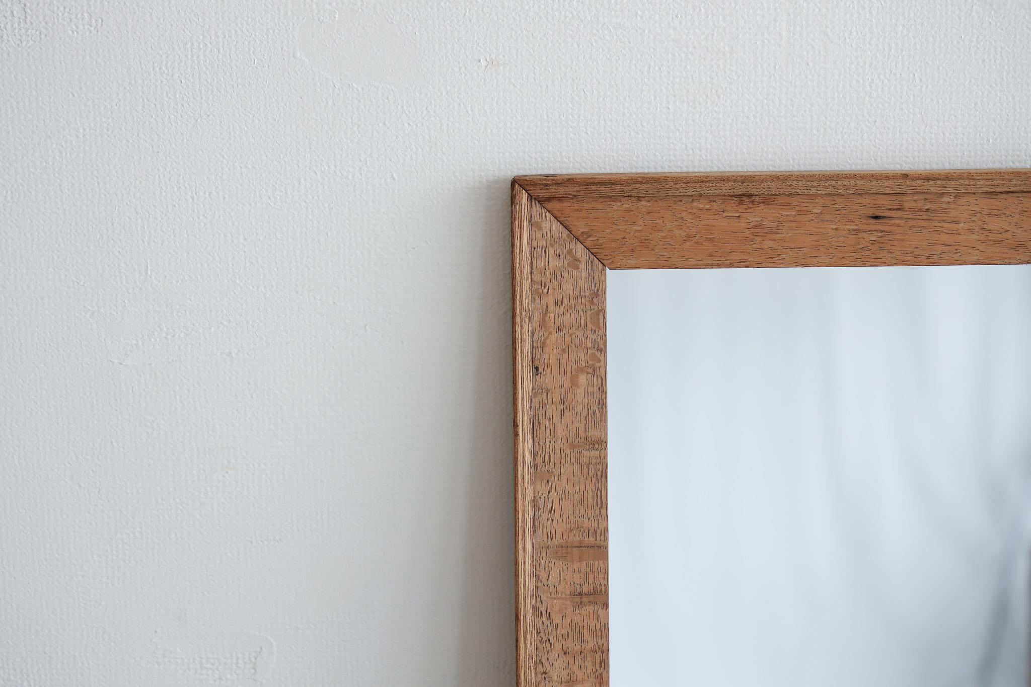 Japanese Antique Wall Mirror, Japandi In Good Condition For Sale In Katori-Shi, 12