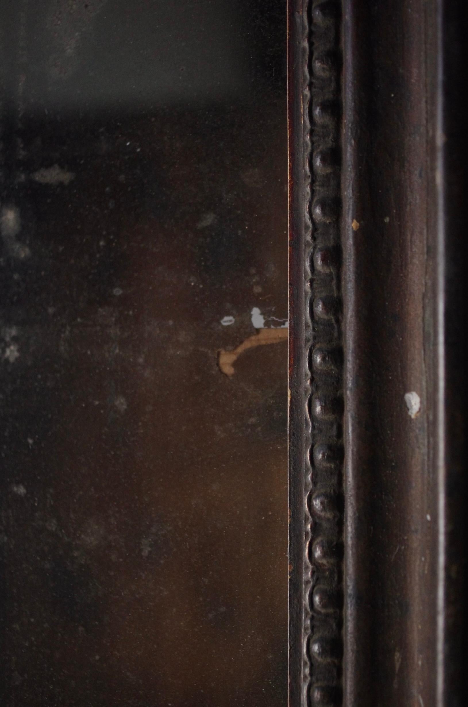 Japanese Antique Wall Mirror / Meiji Period 1908s Wabi-sabi For Sale 8