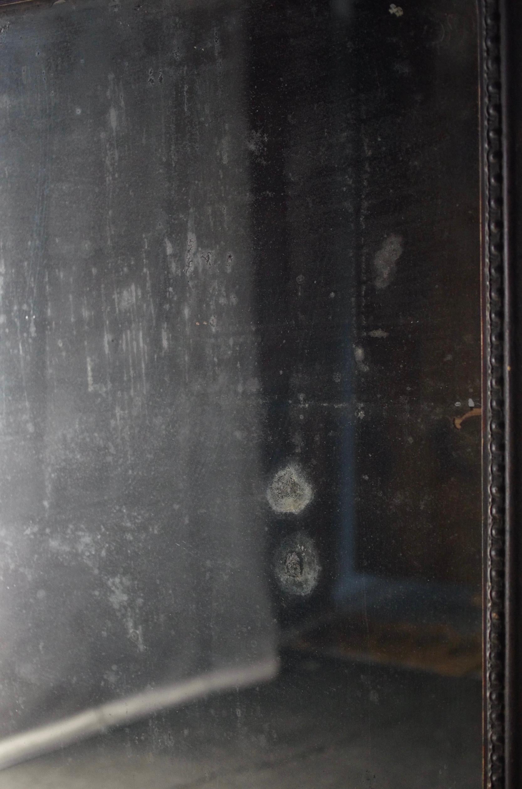 Japanese Antique Wall Mirror / Meiji Period 1908s Wabi-sabi For Sale 13