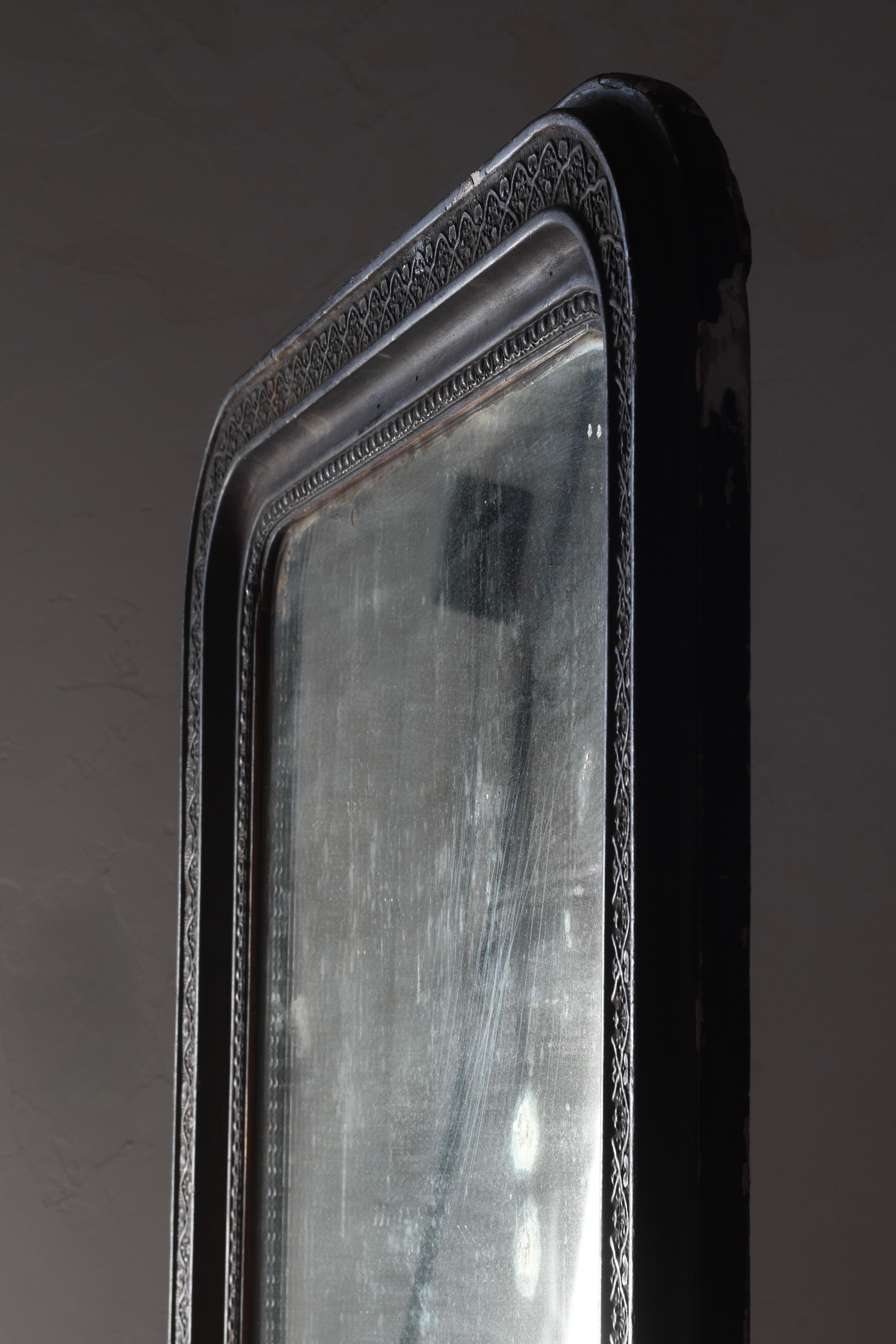Japanese Antique Wall Mirror / Meiji Period 1908s Wabi-sabi For Sale 1