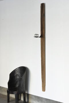 Japanese Antique Wall-Mounted Candlestick/1868-1920/Meiji to Early Showa Period