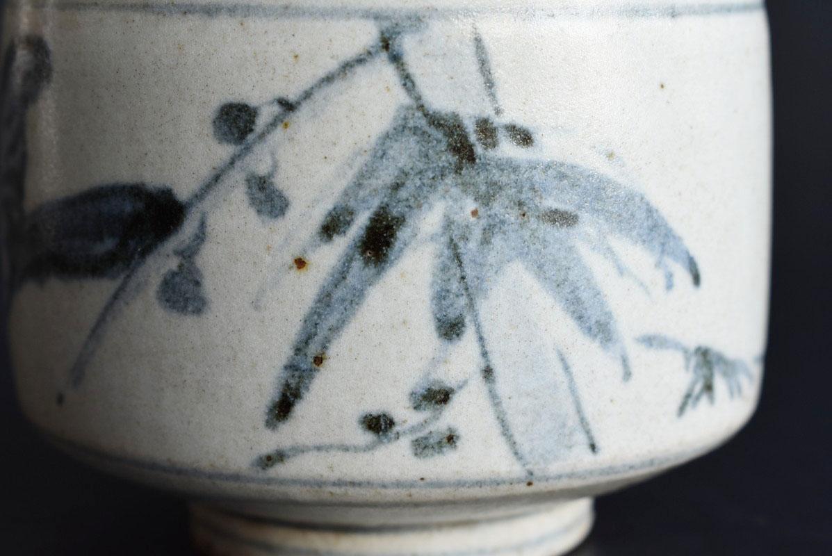 Japanese Antique White Porcelain Blue Painting Bowl / Imari Ware / Edo Period 7