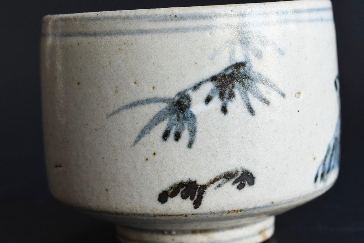 Japanese Antique White Porcelain Blue Painting Bowl / Imari Ware / Edo Period 8