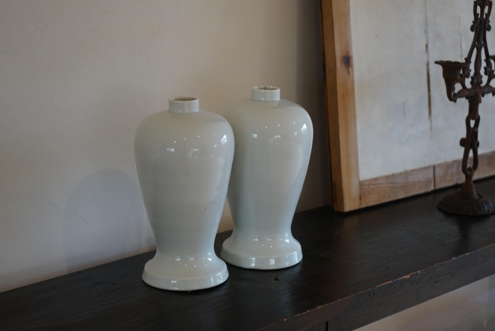 Japanische Antike Weiße Porzellanflasche Heiliger Sake Vase Objects im Angebot 5
