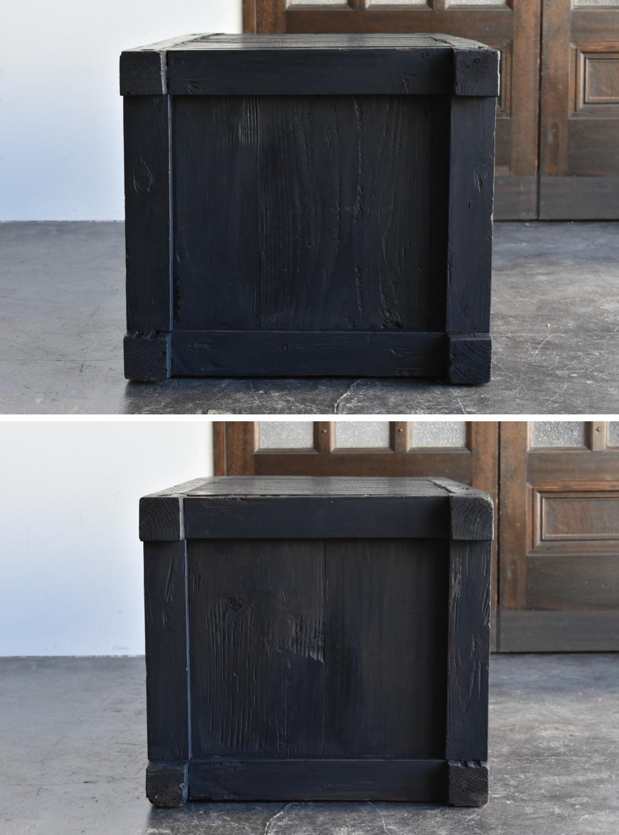 Japanese Antique Wood Black Low Board/1868-1912/TV Board/Wabi Sabi Sideboard 2