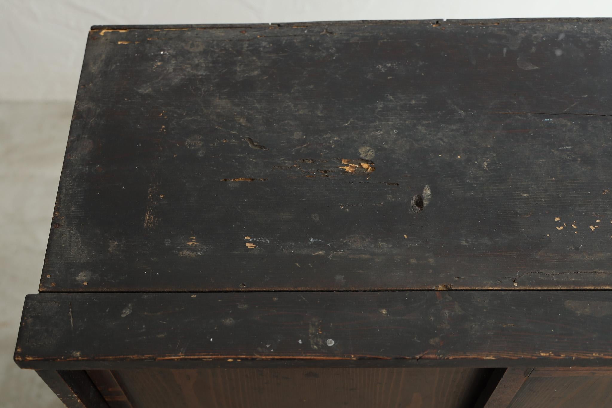 Japanische antike japanische Holzschränke, Wabi Sabi, Japandi im Angebot 11