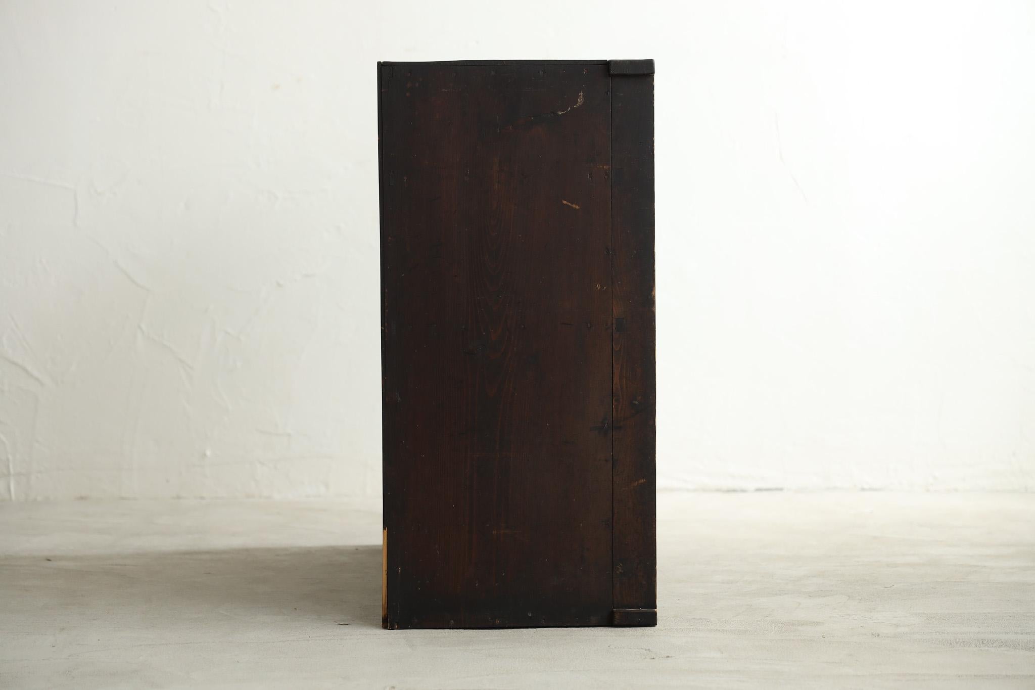 Japanische antike japanische Holzschränke, Wabi Sabi, Japandi im Angebot 12