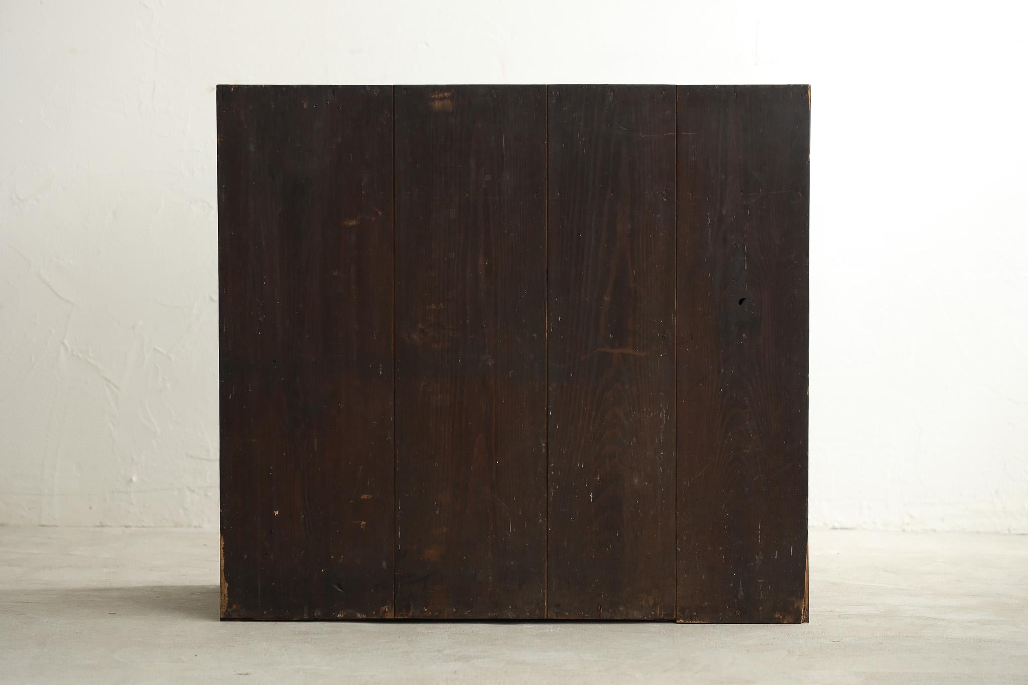 Japanische antike japanische Holzschränke, Wabi Sabi, Japandi im Angebot 13