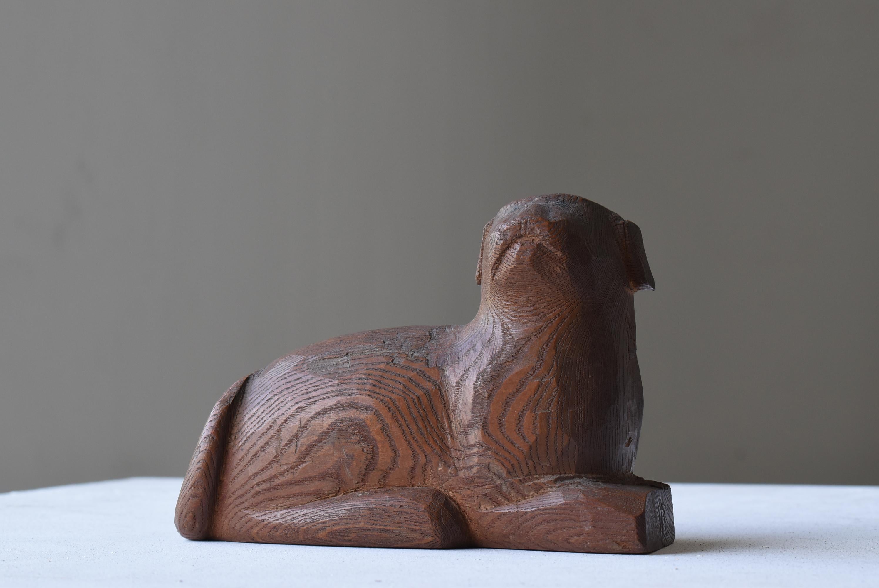 wood carved dachshund