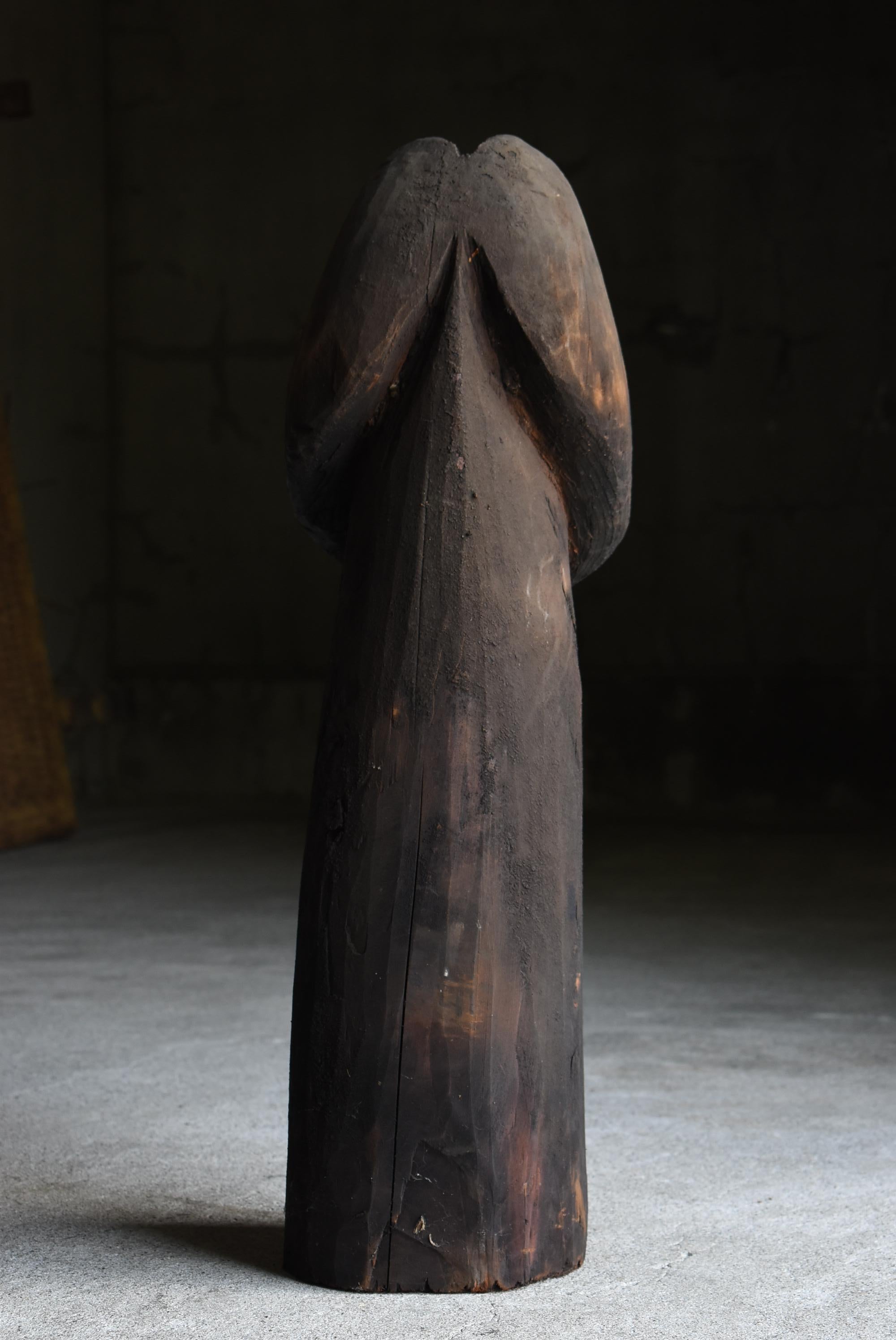 Japanese Antique Wood Carving Huge Penis 1700s-1800s / Figurine Object Wabi Sabi 7