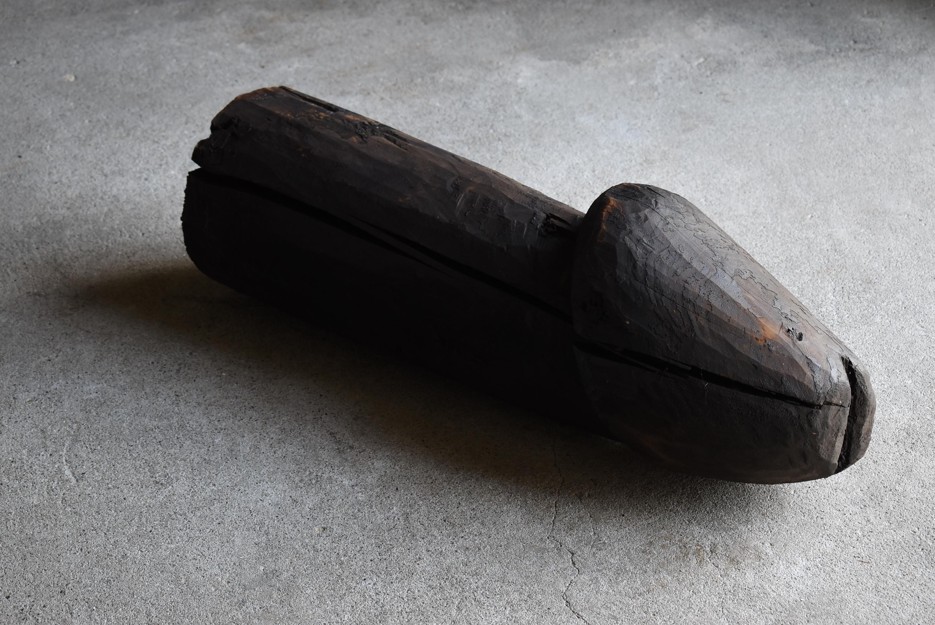 Japanese Antique Wood Carving Huge Penis 1700s-1800s / Figurine Object Wabi Sabi 9