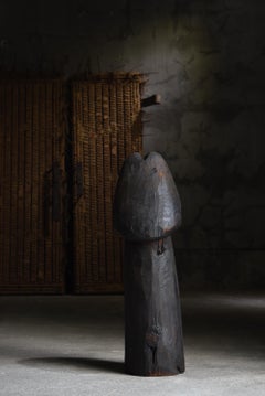 Japanese Antique Wood Carving Huge Penis 1700s-1800s / Figurine Object Wabi Sabi