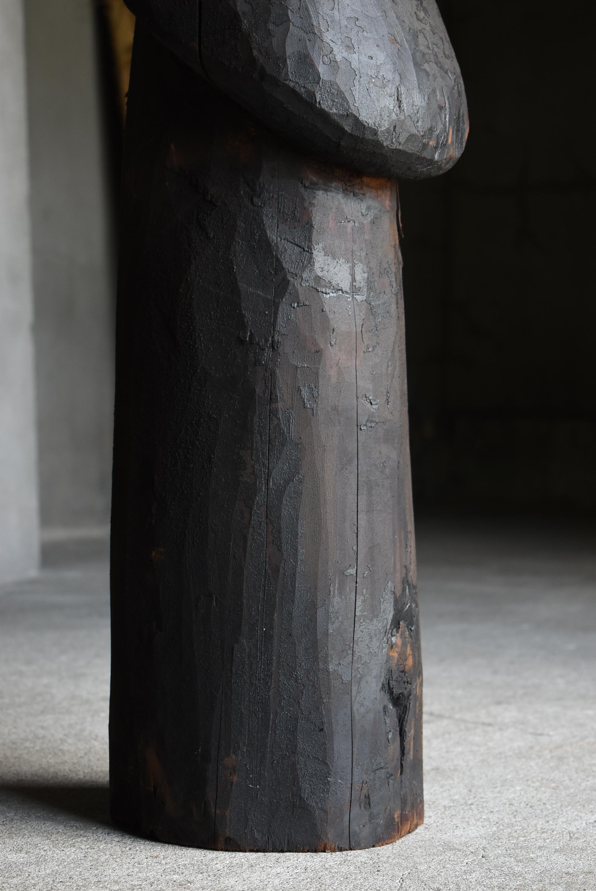 Japanese Antique Wood Carving Huge Penis 1700s-1800s / Figurine Object Wabi Sabi 1
