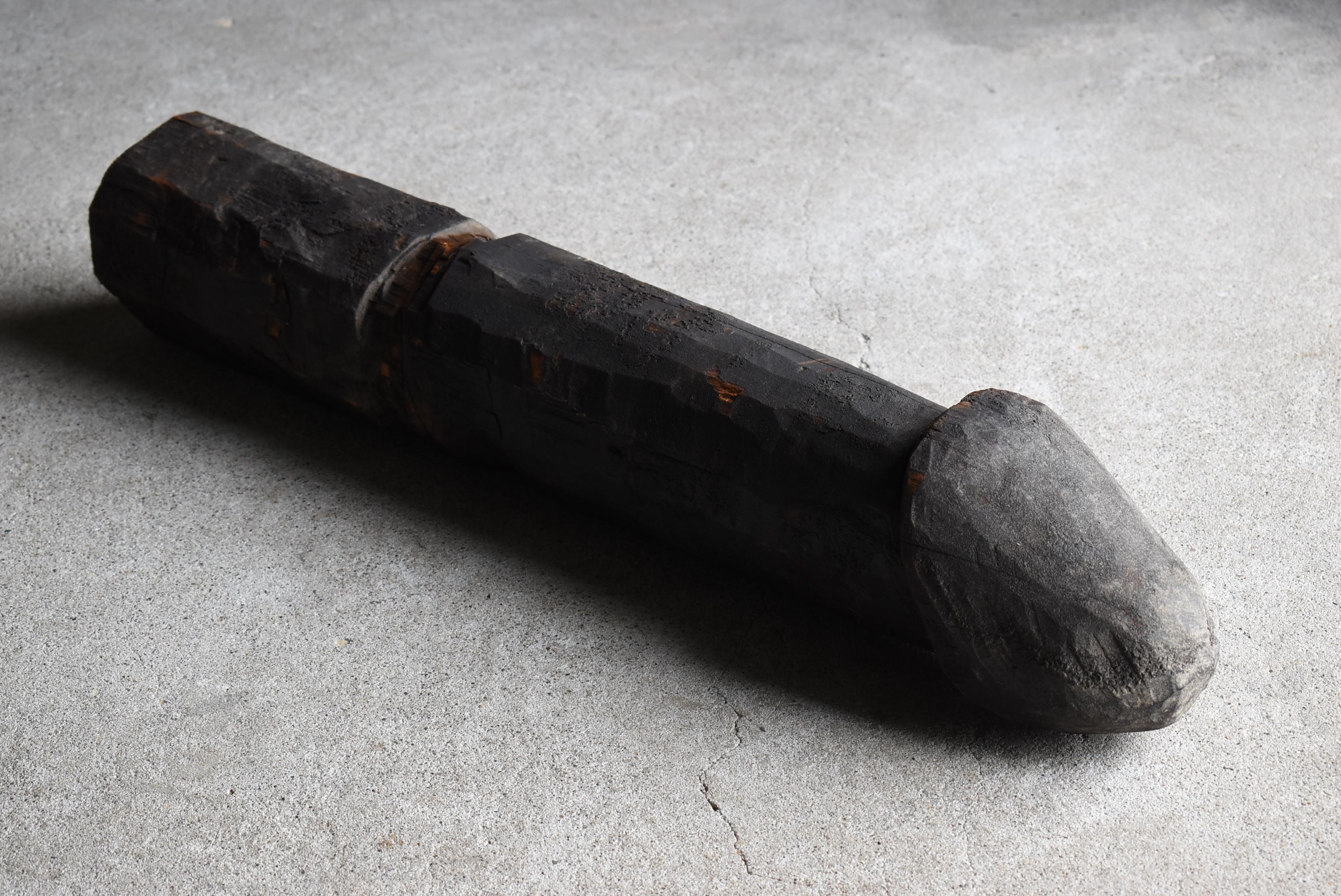Japanese Antique Wood Carving Huge Penis 1800s-1860s / Sculpture Wabisabi 6