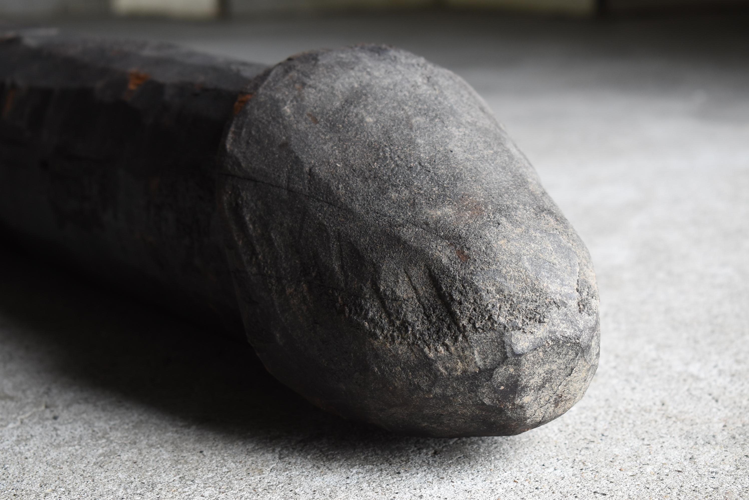 Japanese Antique Wood Carving Huge Penis 1800s-1860s / Sculpture Wabisabi 7