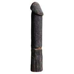 Japanese Antique Wood Carving Huge Penis 1800s-1860s / Sculpture Wabisabi