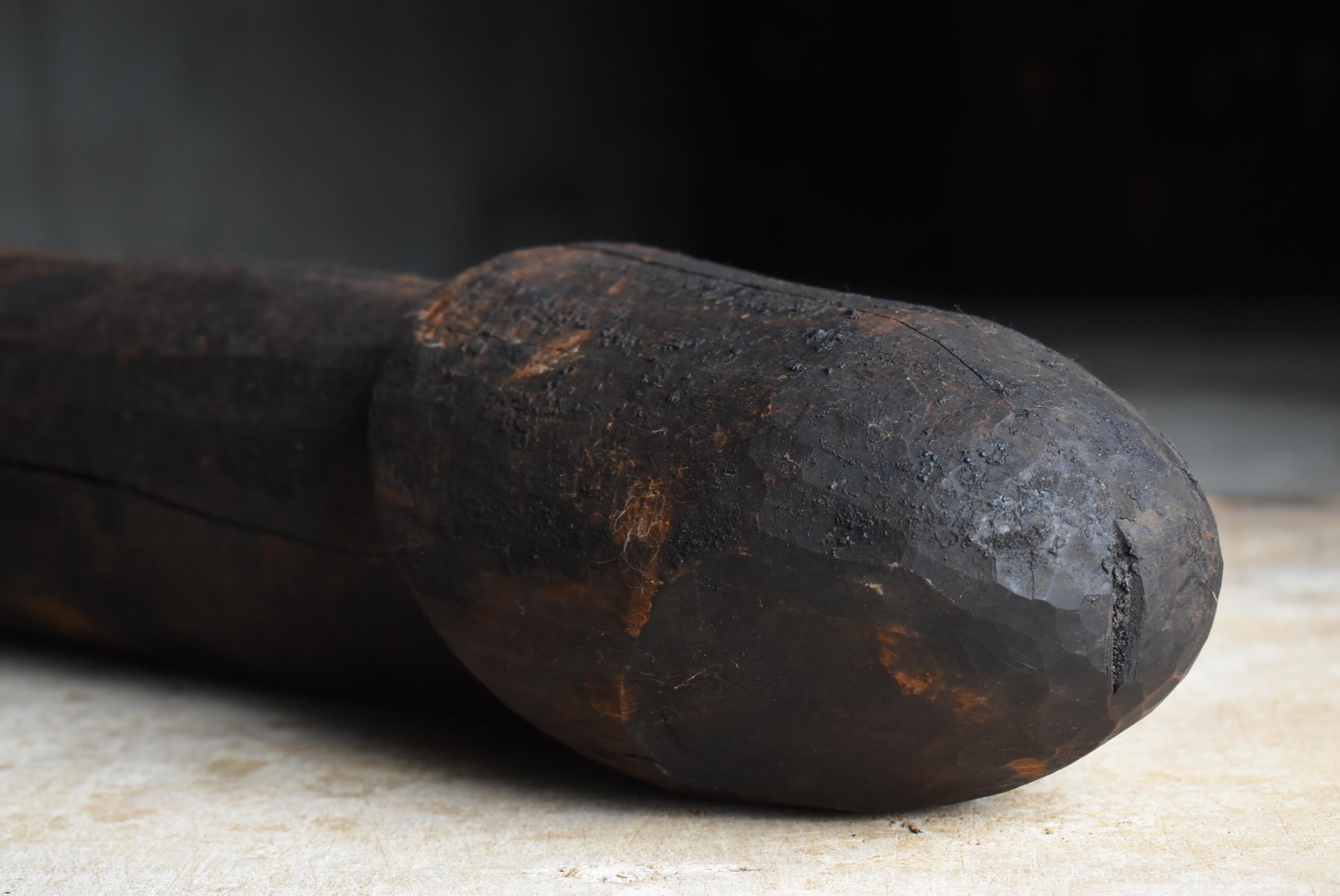 Japanese Antique Wood Carving Large Penis 1800s-1860s / Sculpture Wabi Sabi 7