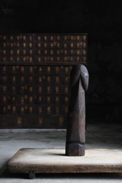 Japanese Antique Wood Carving Large Penis 1800s-1860s / Sculpture Wabi Sabi