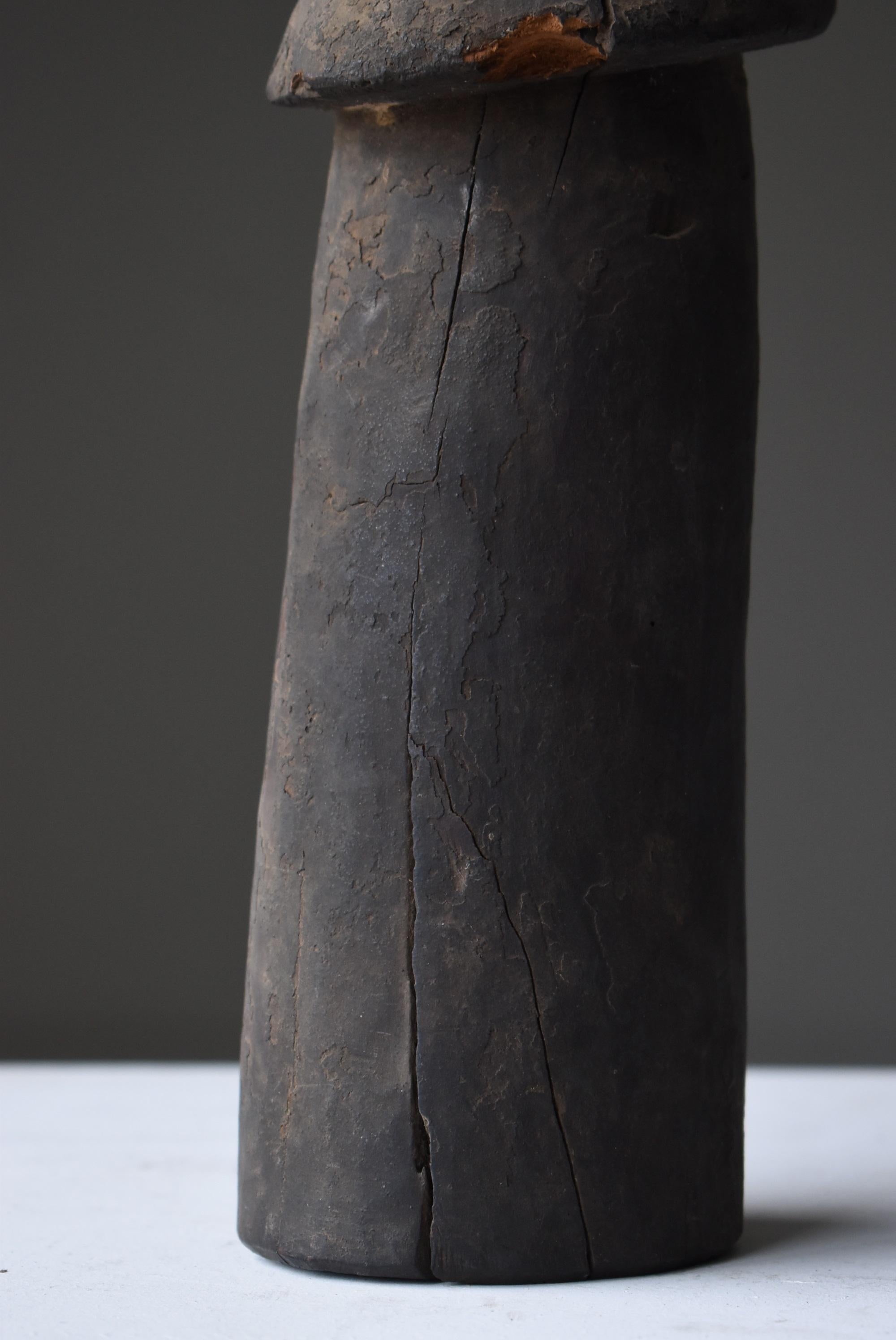 Edo Japanese Antique Wood Carving Penis 1800s-1900s/Antique Figurine Wabisabi Object