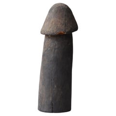 Japanese Antique Wood Carving Penis 1800s-1900s/Antique Figurine Wabisabi Object