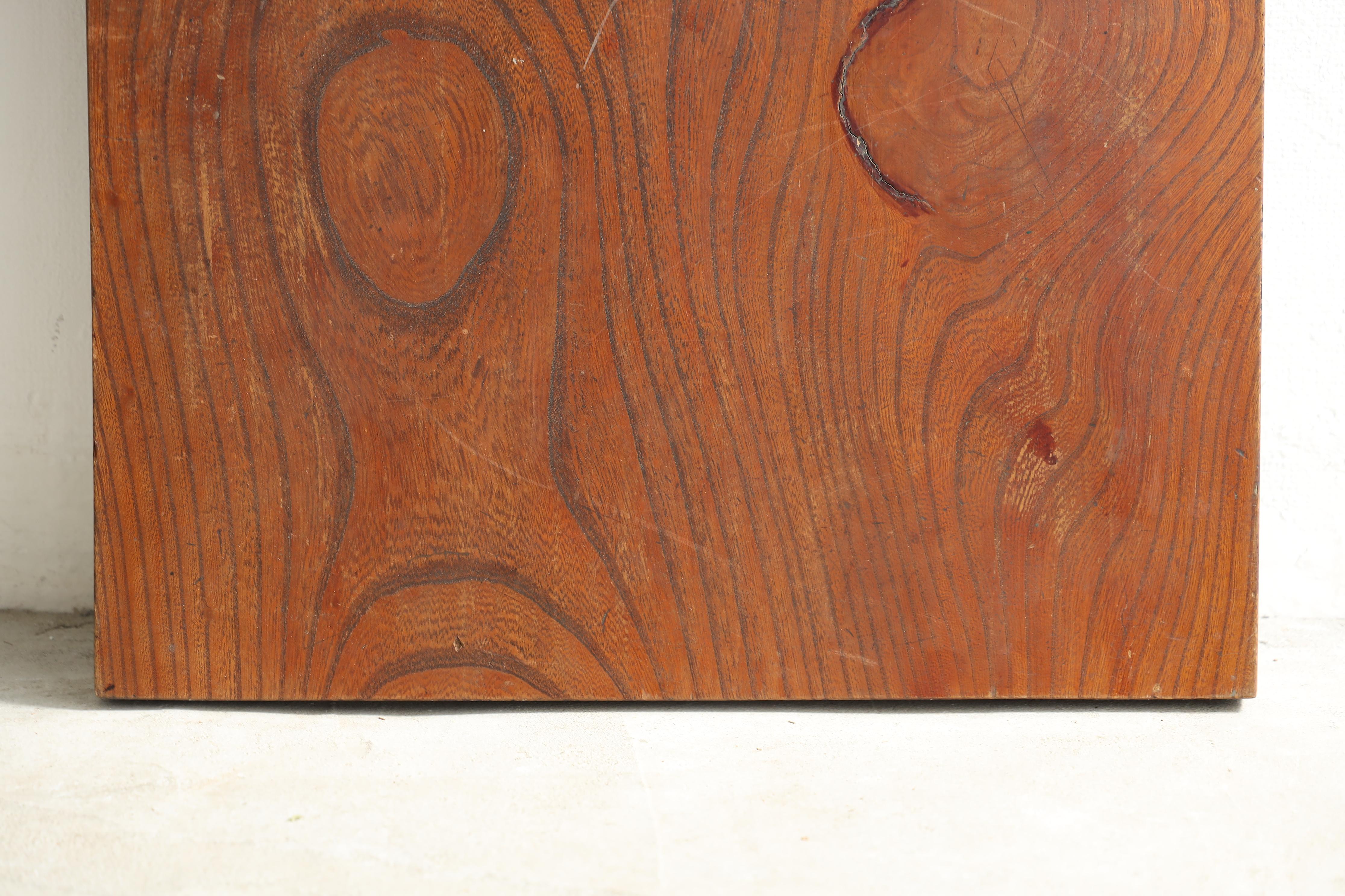 Panel de Pared Tallado en Madera Antigua Japonesa, Arte Abstracto , Wabi Sabi en venta 10