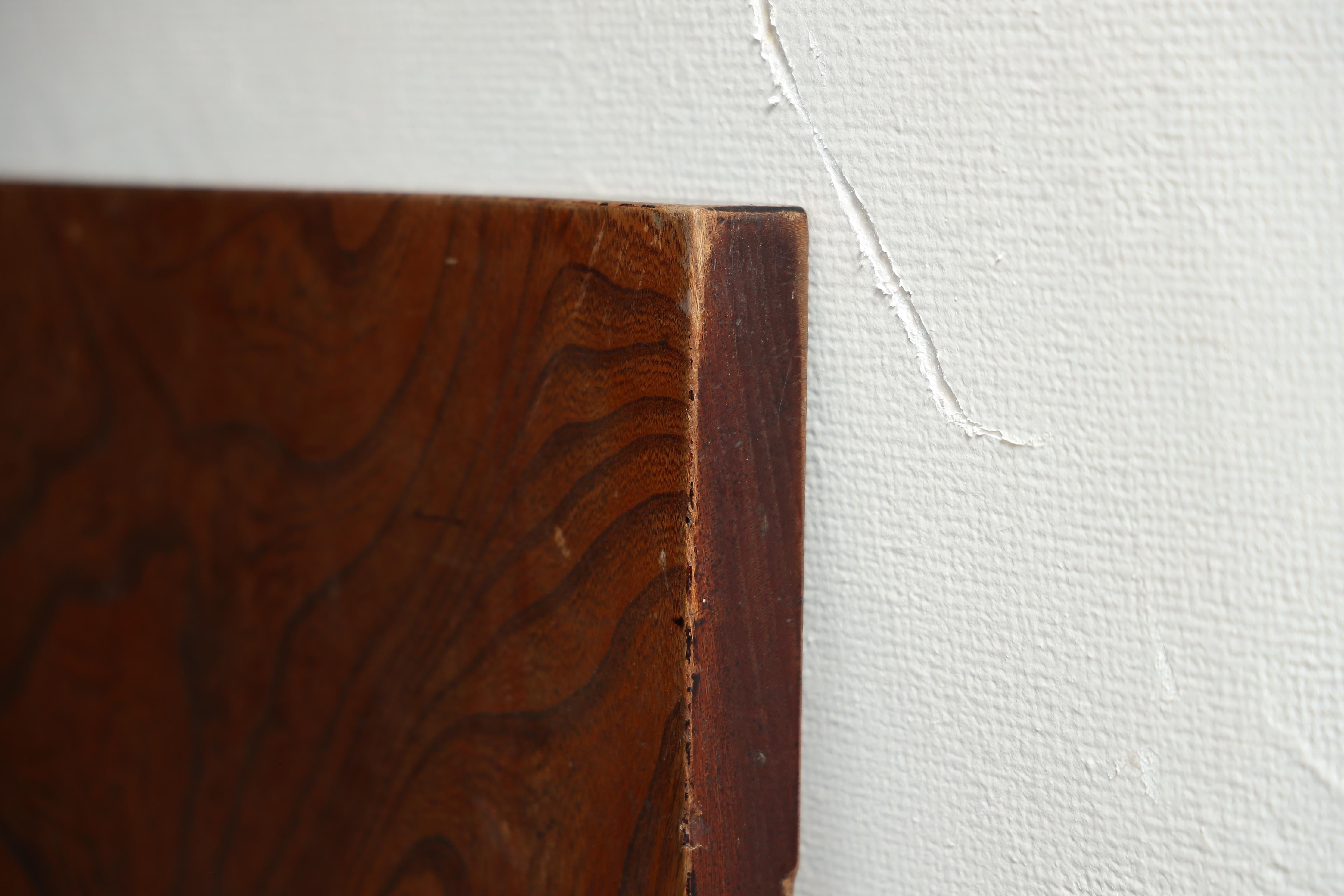 Panel de Pared Tallado en Madera Antigua Japonesa, Arte Abstracto , Wabi Sabi en venta 11