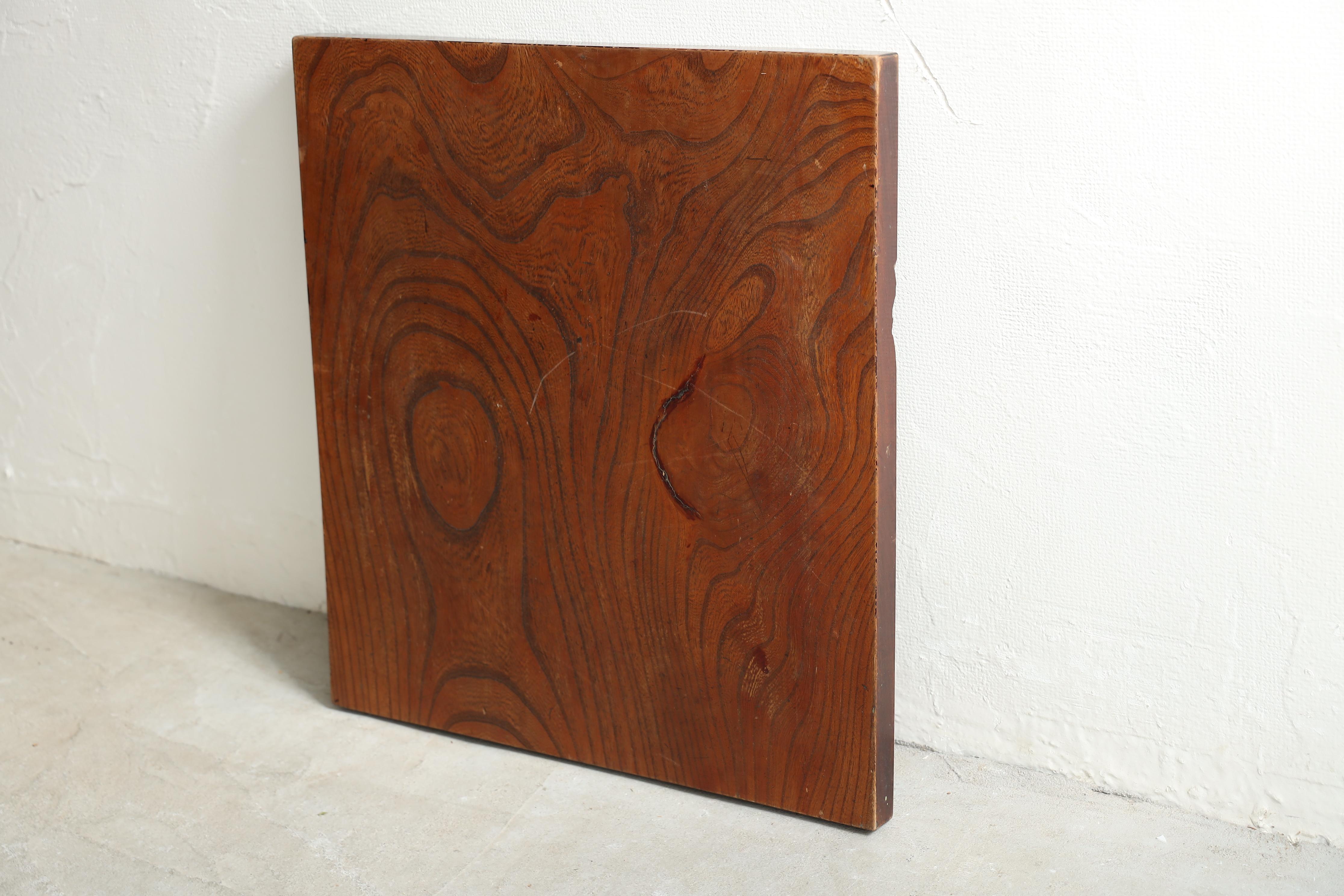 Panel de Pared Tallado en Madera Antigua Japonesa, Arte Abstracto , Wabi Sabi en venta 13