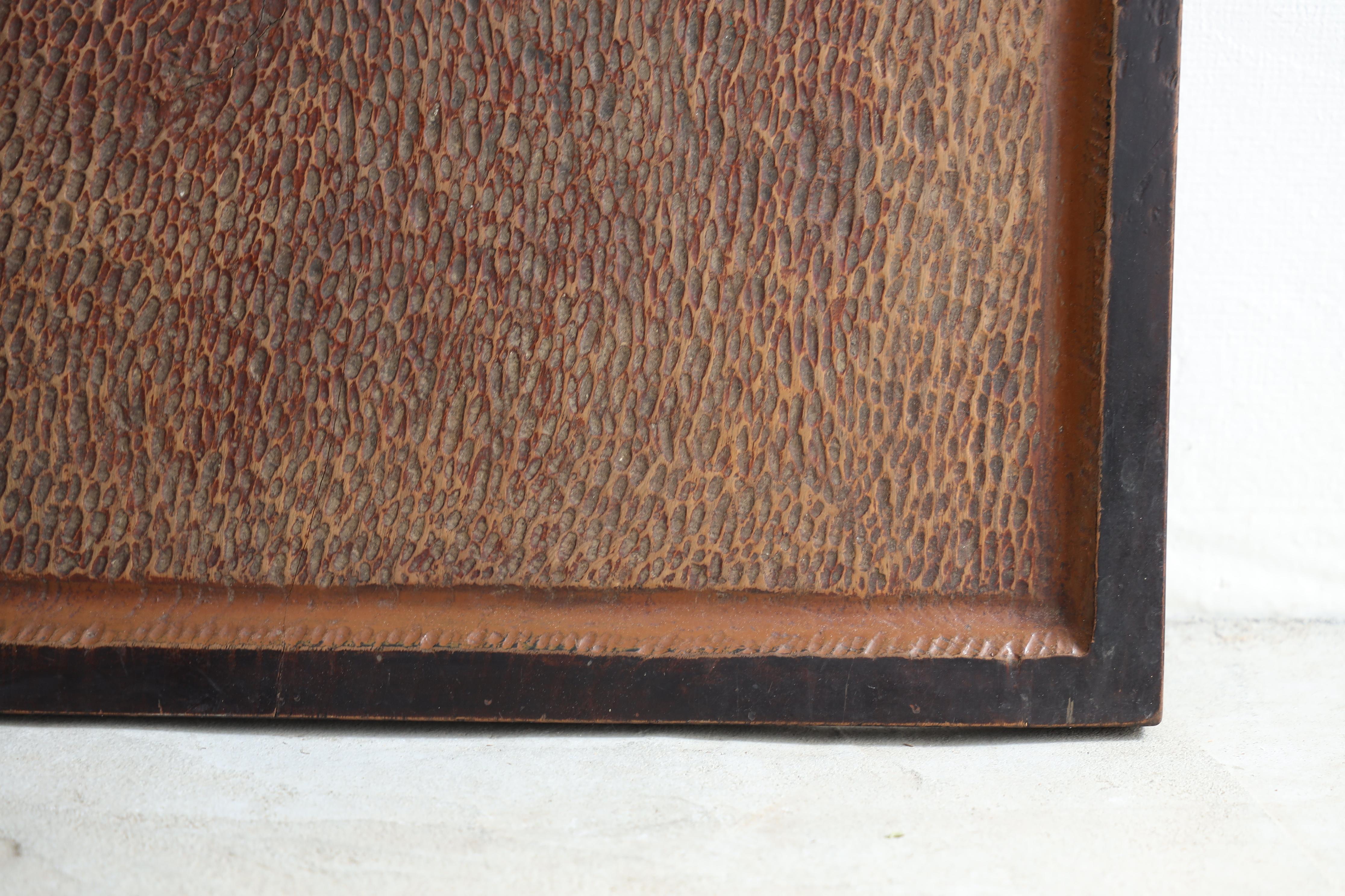 Panel de Pared Tallado en Madera Antigua Japonesa, Arte Abstracto , Wabi Sabi siglo XX en venta