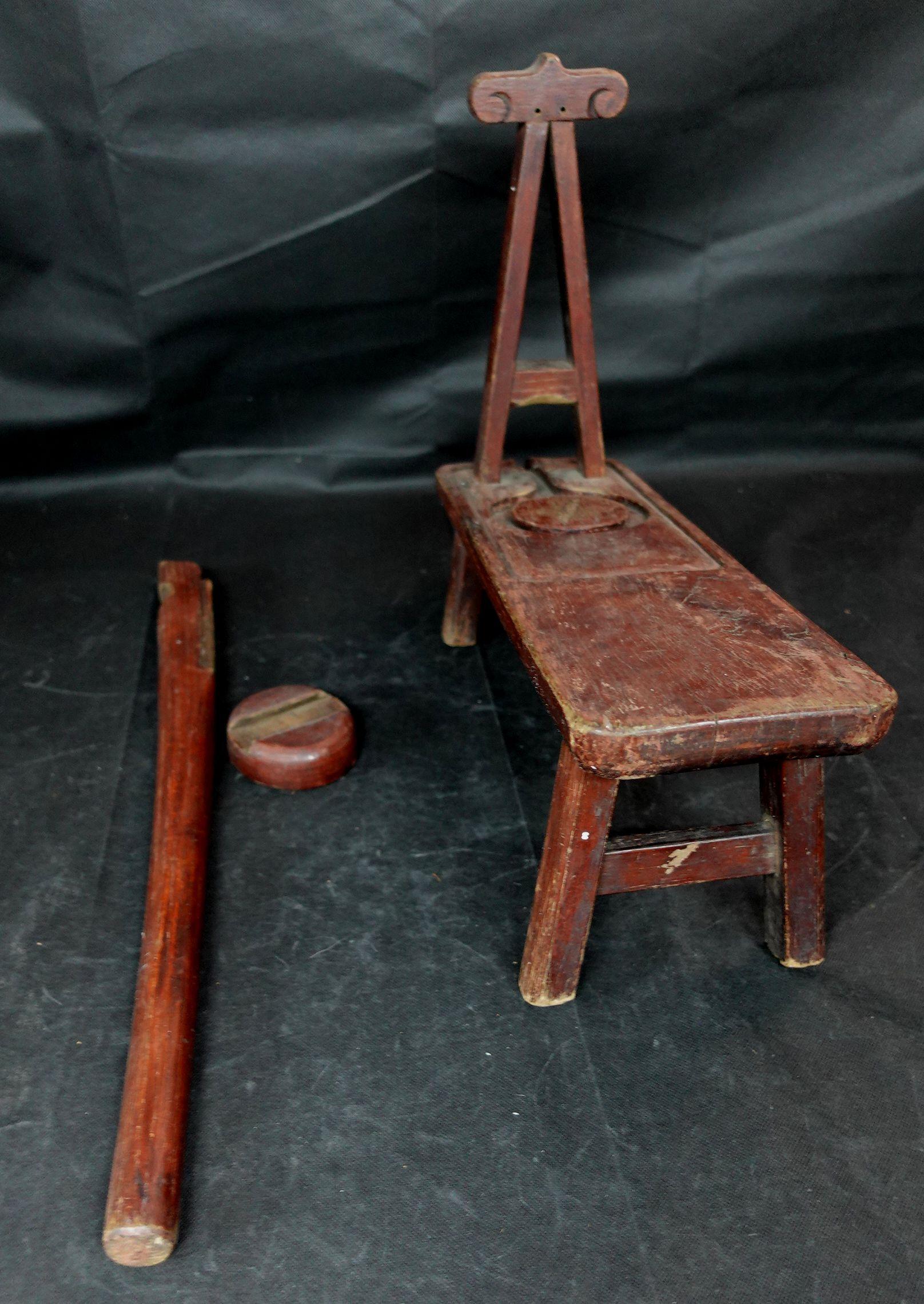 Japanischer antiker japanischer Holzkrug, Ric.00033 im Angebot 5