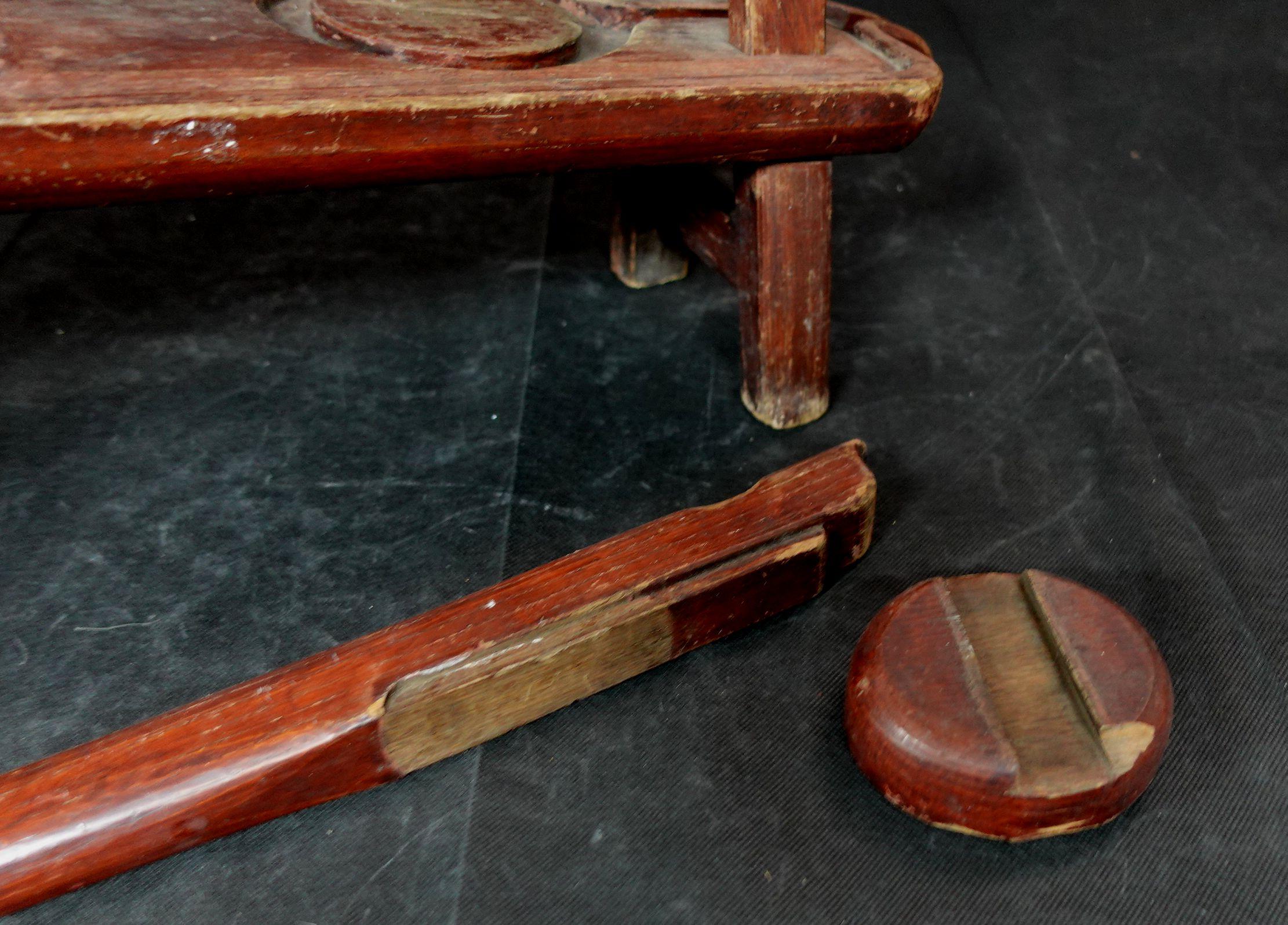 Japanischer antiker japanischer Holzkrug, Ric.00033 im Angebot 1