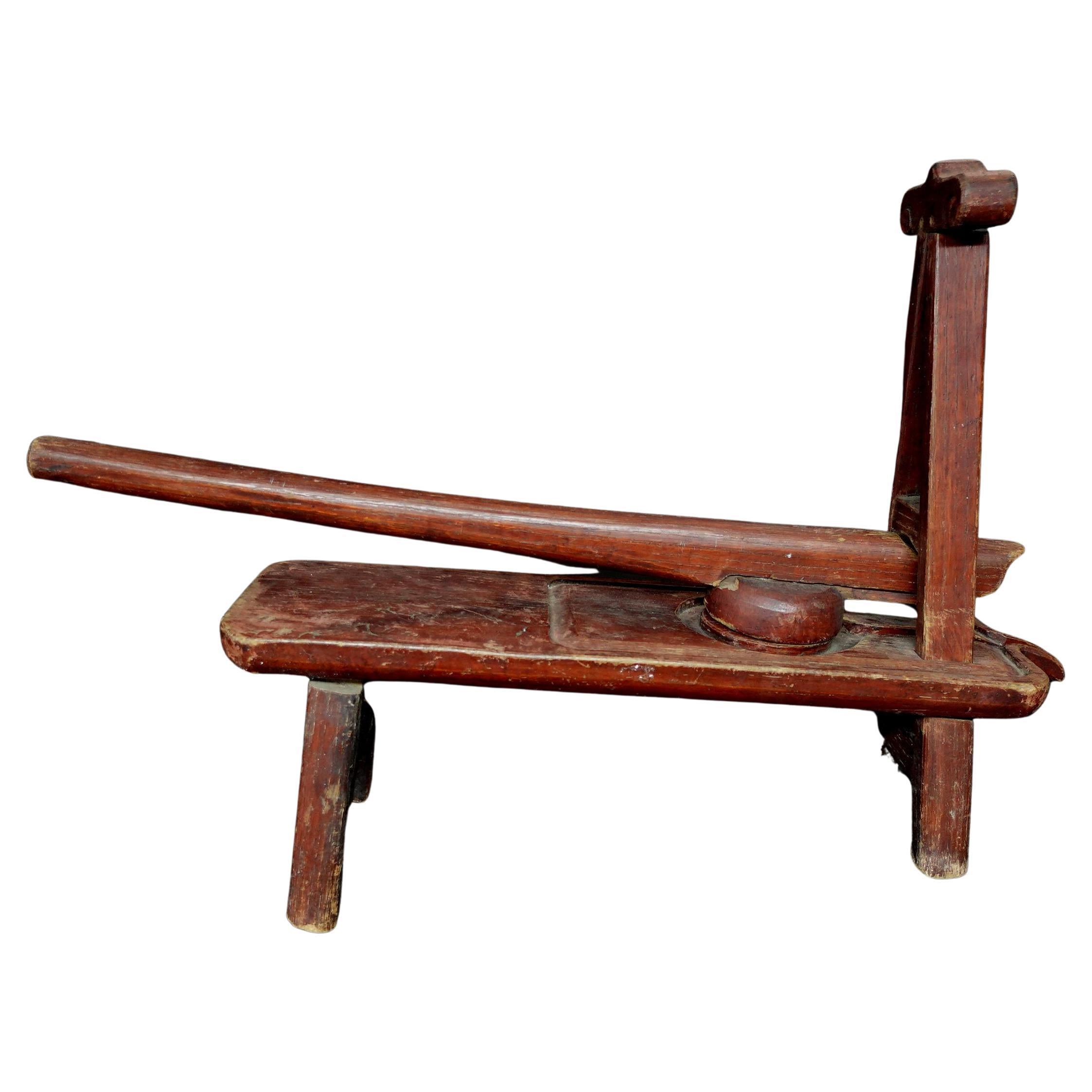 Japanischer antiker japanischer Holzkrug, Ric.00033 im Angebot