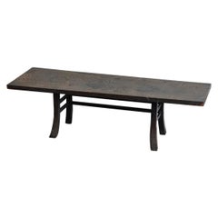 Japanese Antique Wooden Beautiful Low Table /1800-1912 'Edo-Meiji Period'